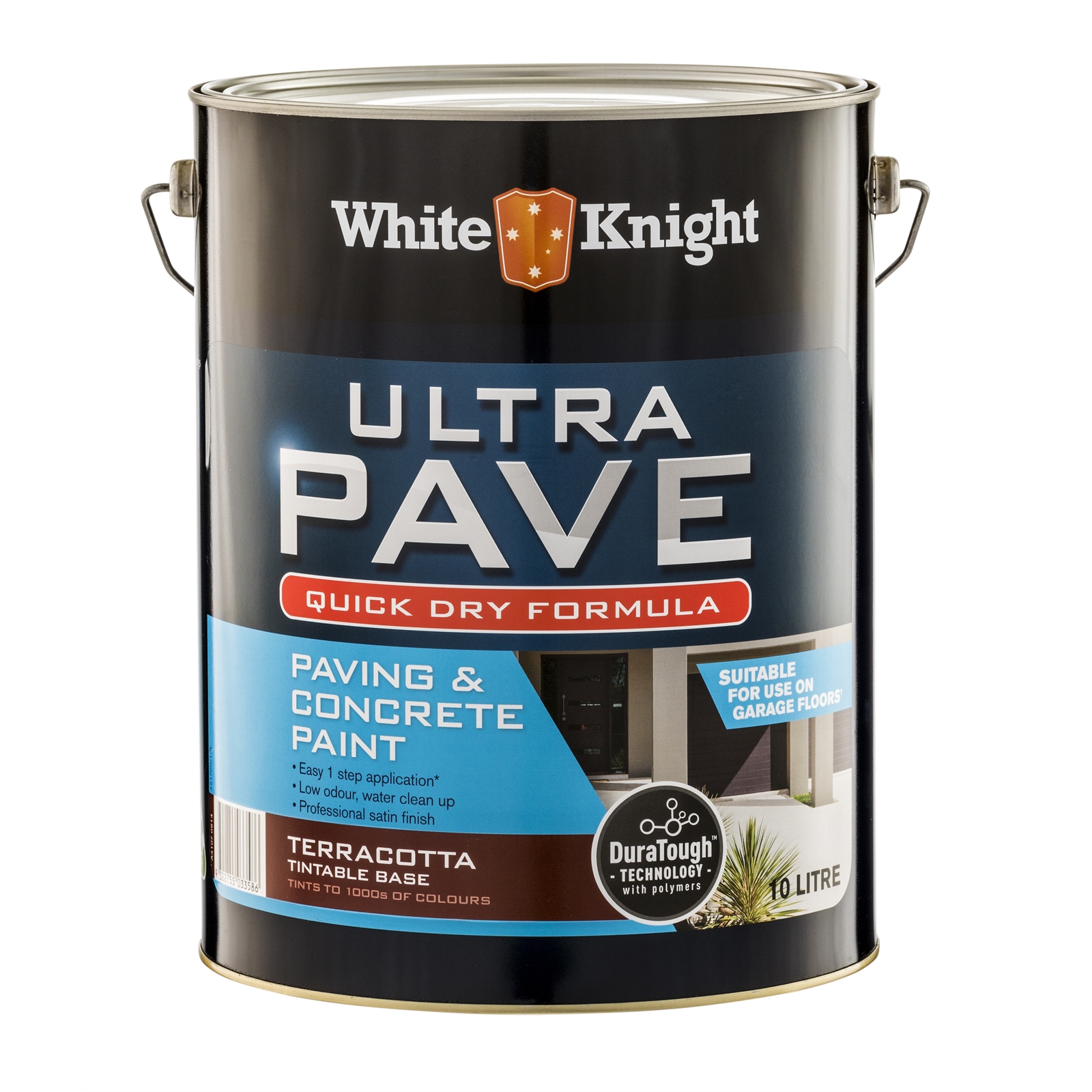 White Knight Ultra Pave 10L Terracotta Quick Dry Paving Paint