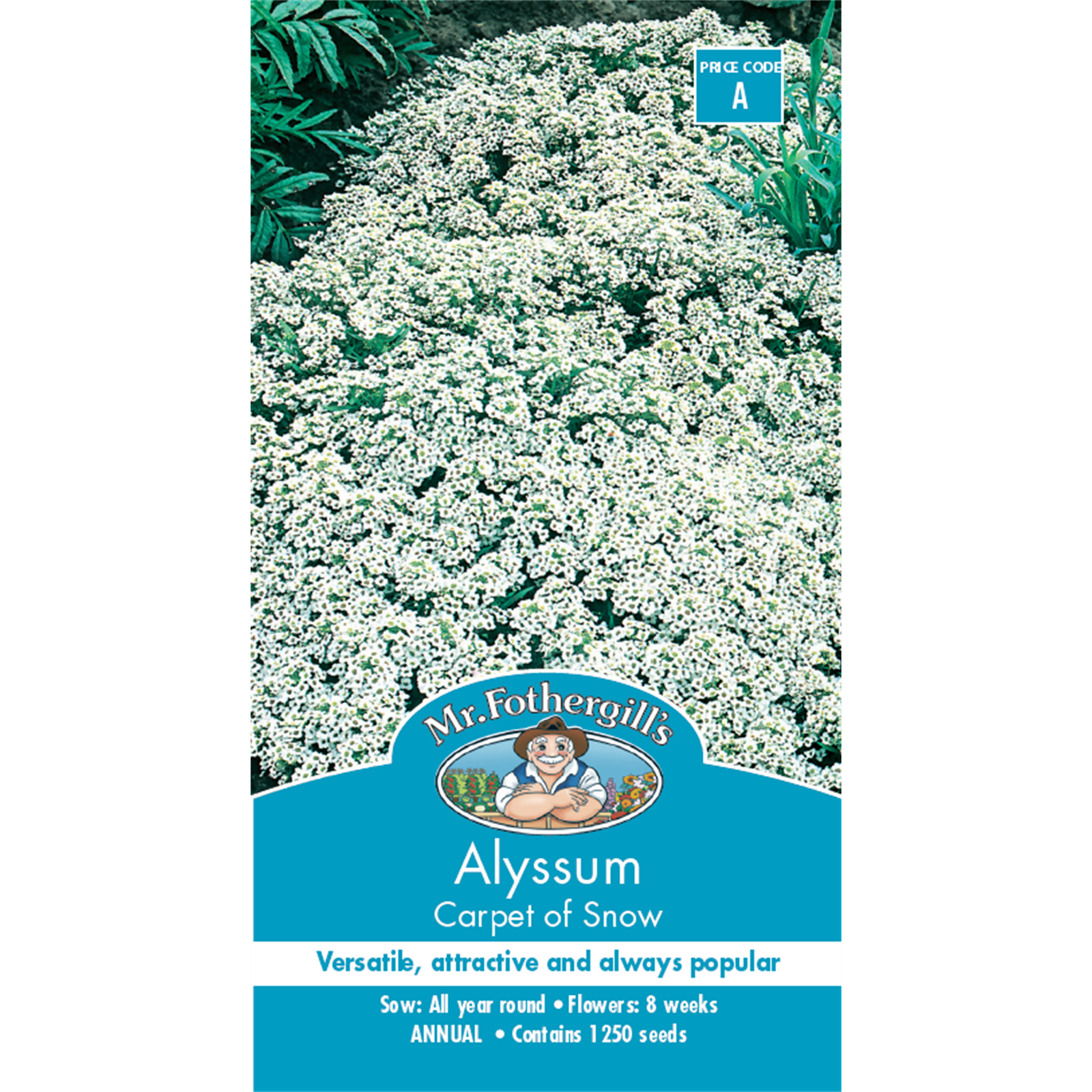 Mr Fothergill's Alyssum Carpet Of Snow Flower Seeds