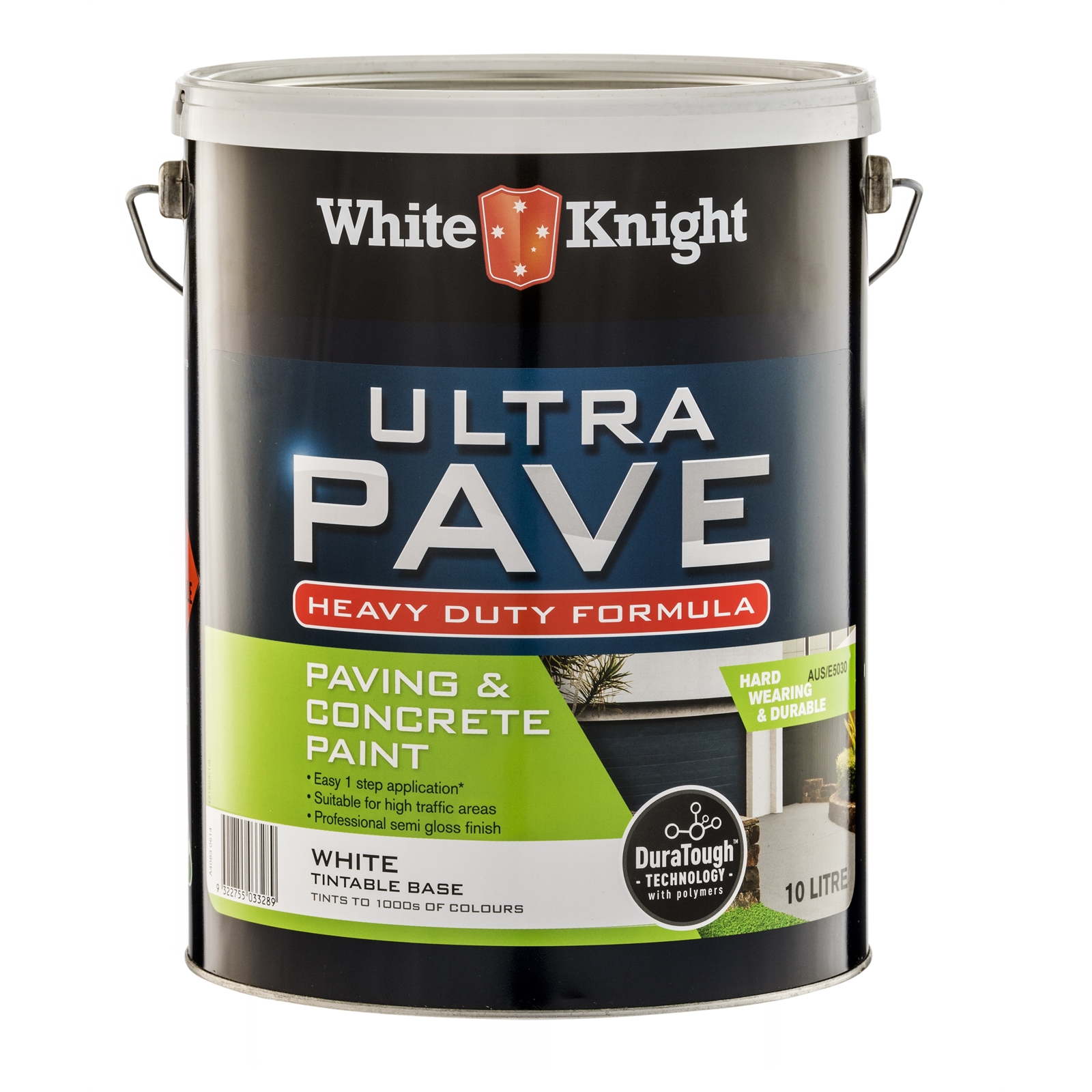 White Knight Ultra Pave 10L White Heavy Duty Paving Paint