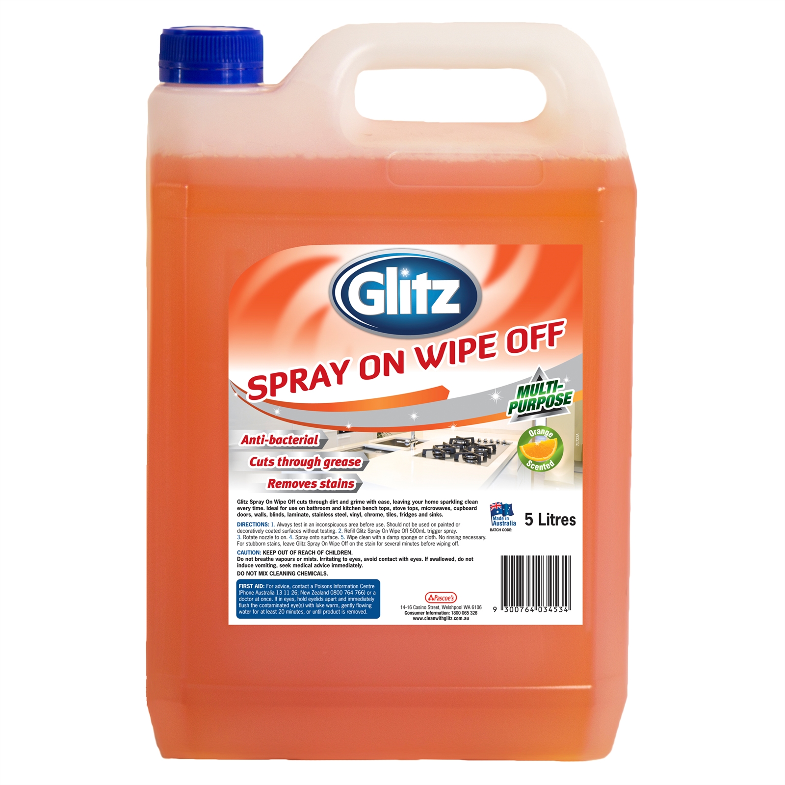 Glitz 5L Spray On Wipe Off