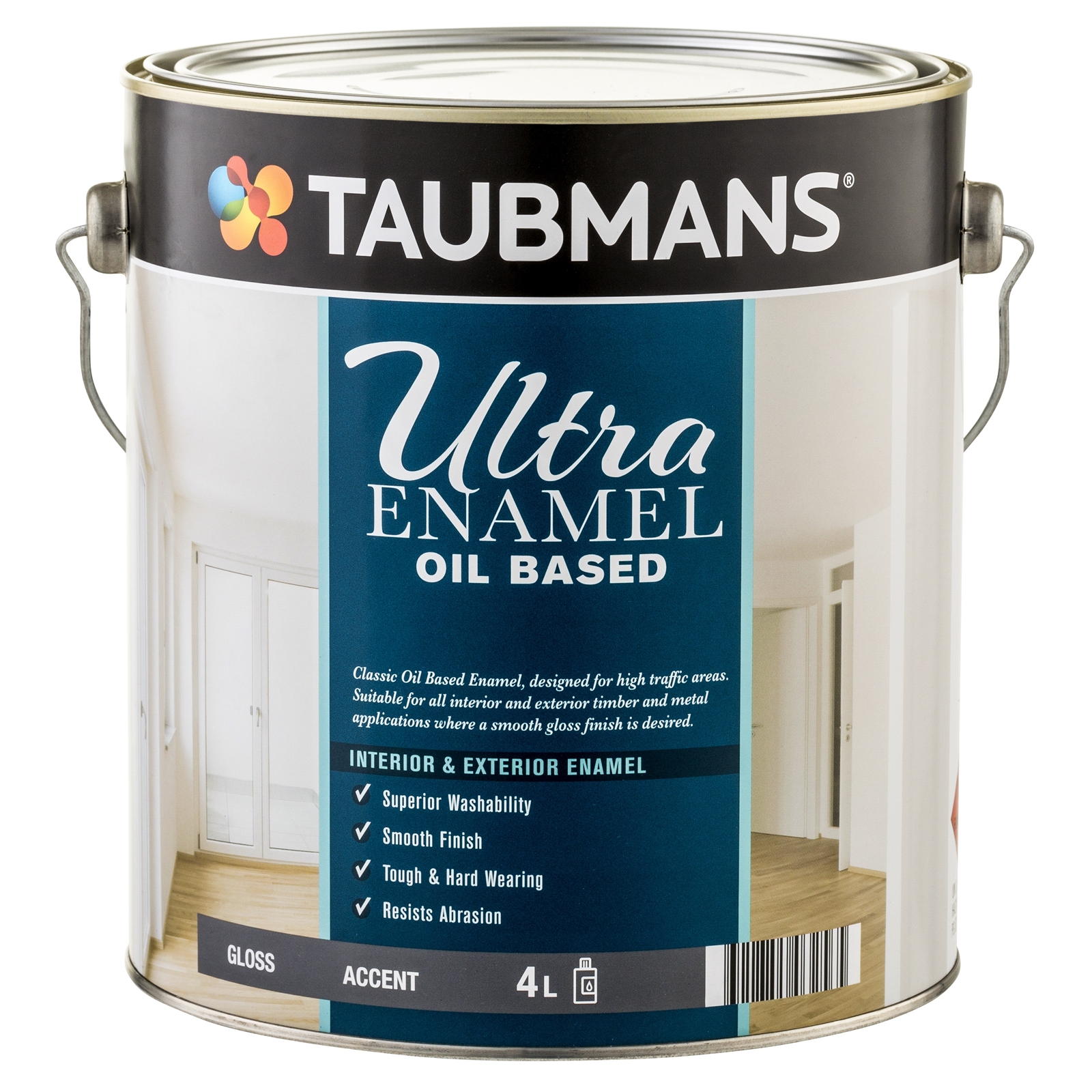 Taubmans Ultra Enamel 4L Accent Gloss Oil Based Enamel