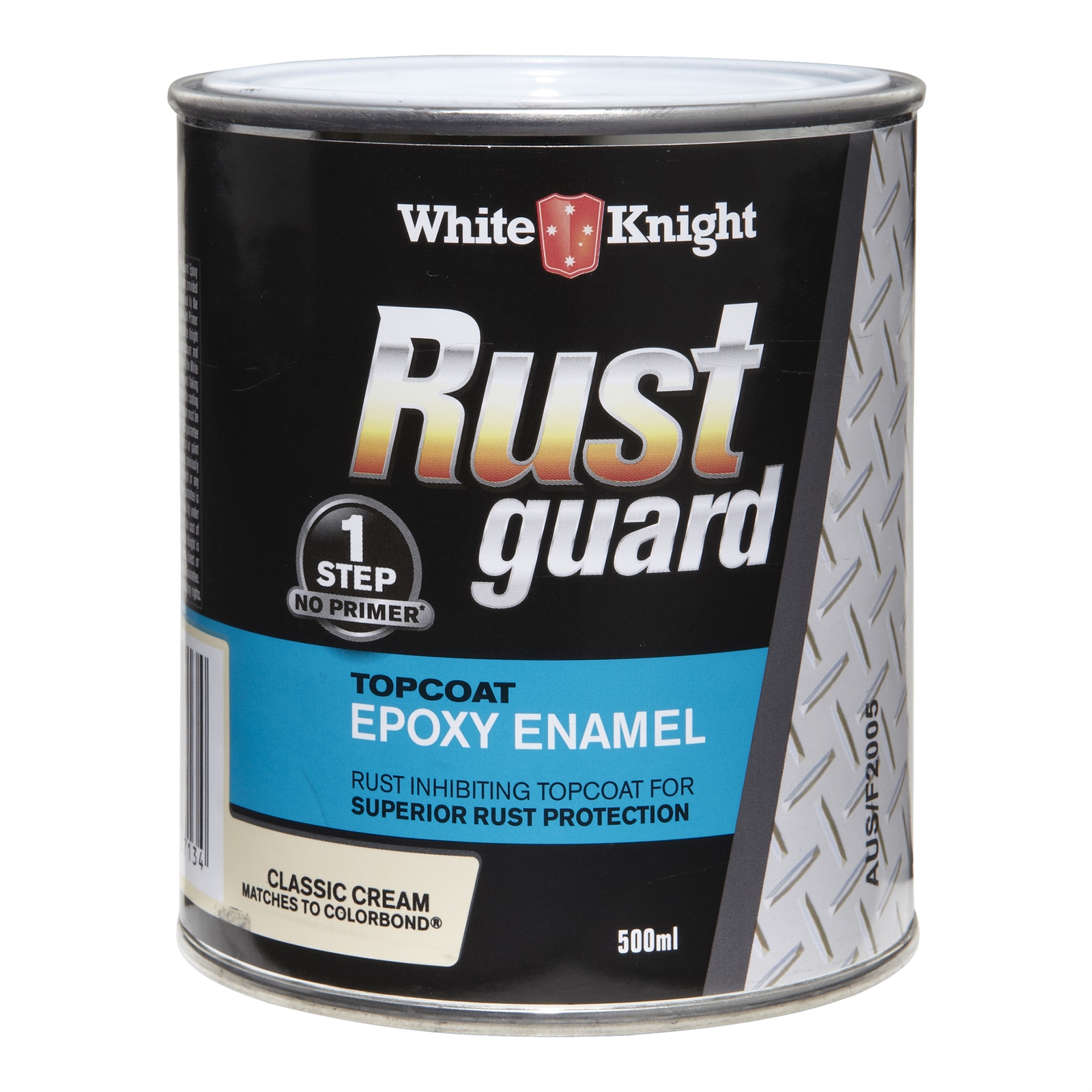 White Knight Rust Guard 500ml Classic Cream Epoxy Enamel Paint