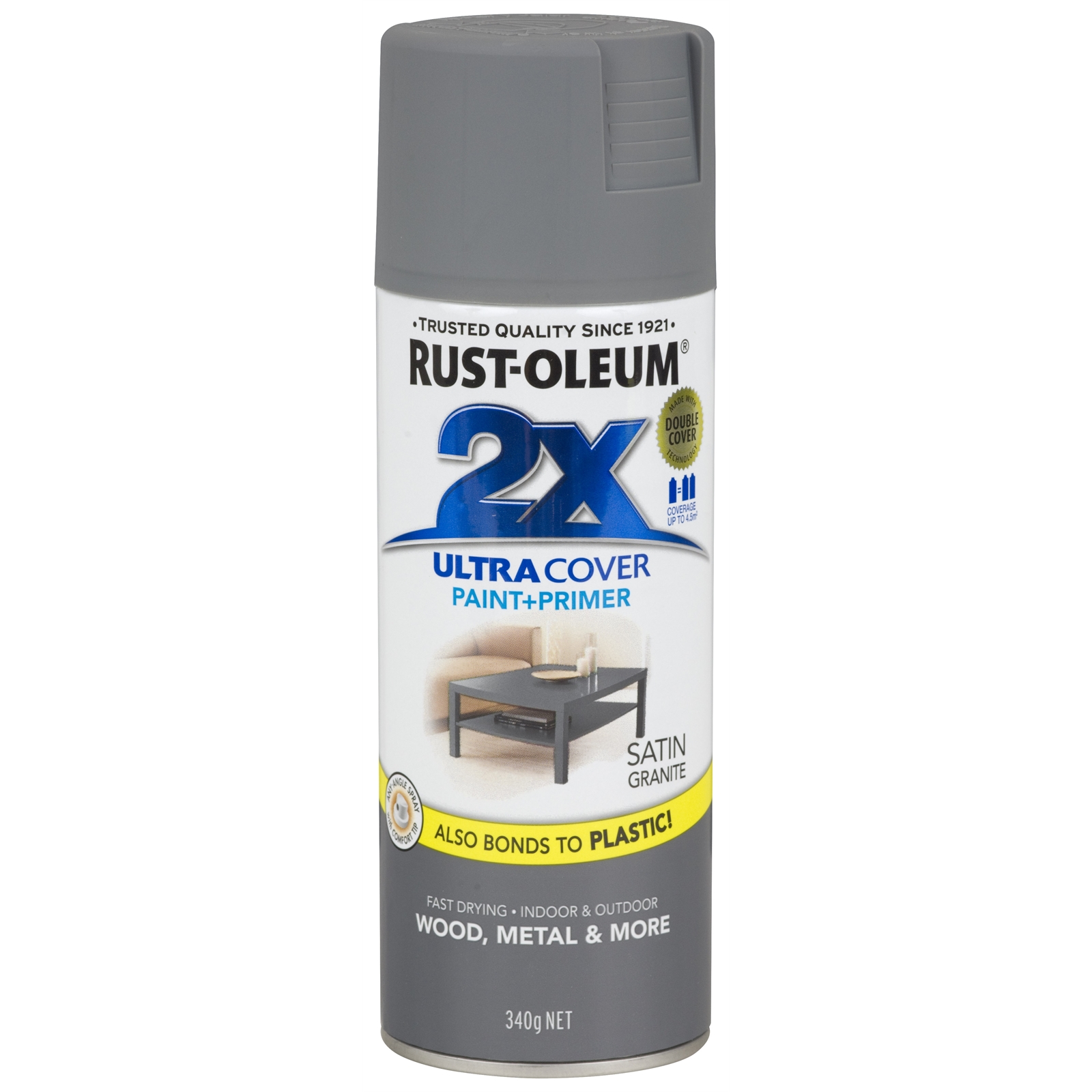 Rust-Oleum 340g Ultra Cover 2X Satin Granite Spray Paint
