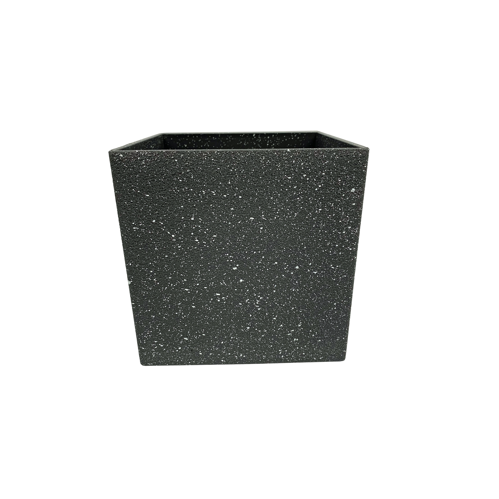 Eden 22cm Charcoal Stonelite Cube Pot Bunnings Warehouse