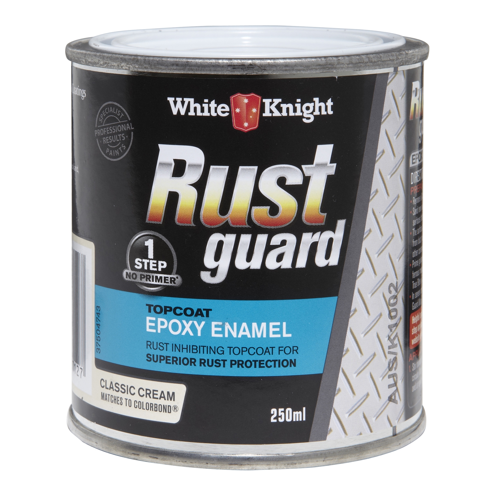 White Knight Rust Guard 250ml Classic Cream Epoxy Enamel Paint