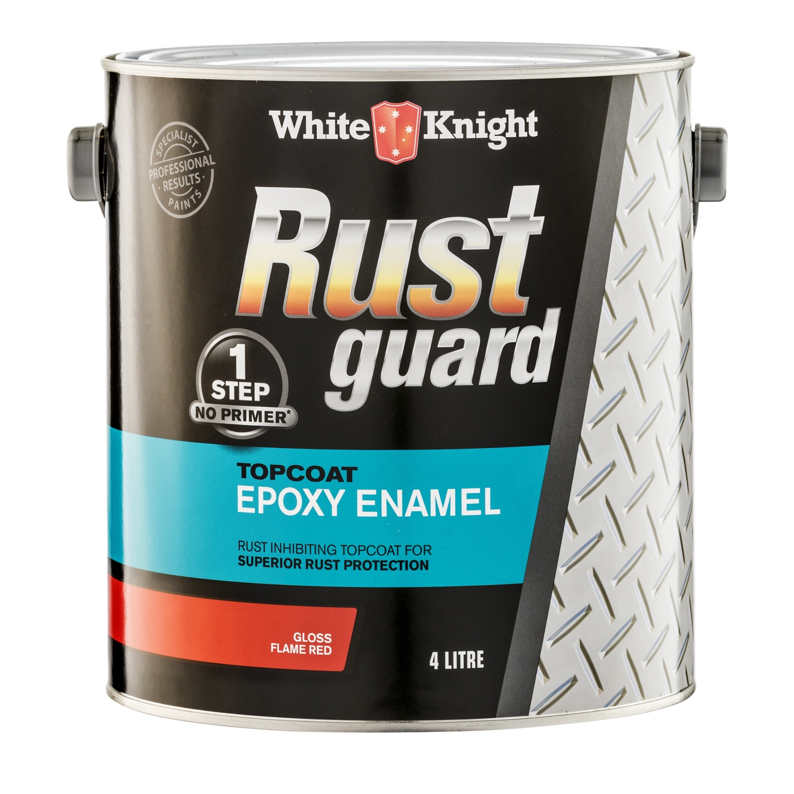 White Knight 4L  Rust Guard Flame Red Epoxy Enamel Paint