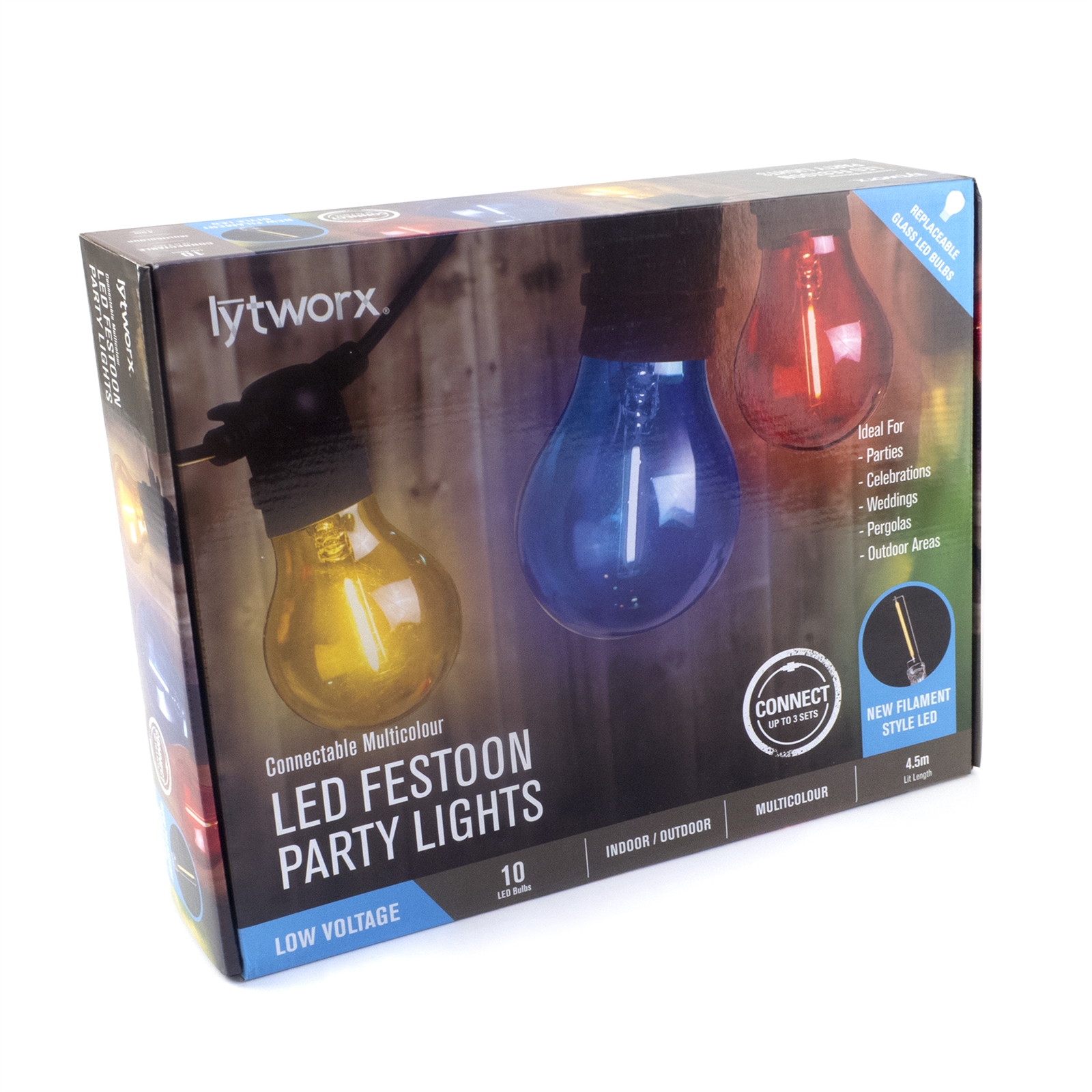 Lytworx Multicolour Party Light Connectable - 10 Pack