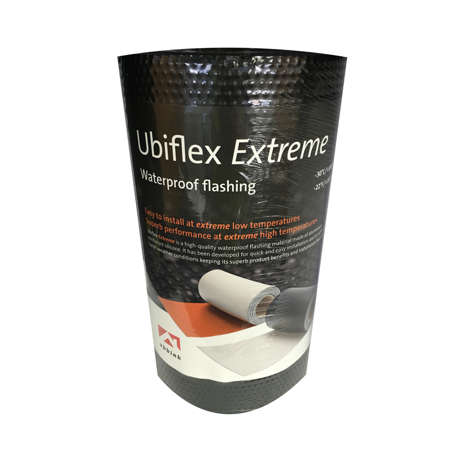 Ubiflex Extreme 280mm x 5m Grey Black Waterproof Flashing