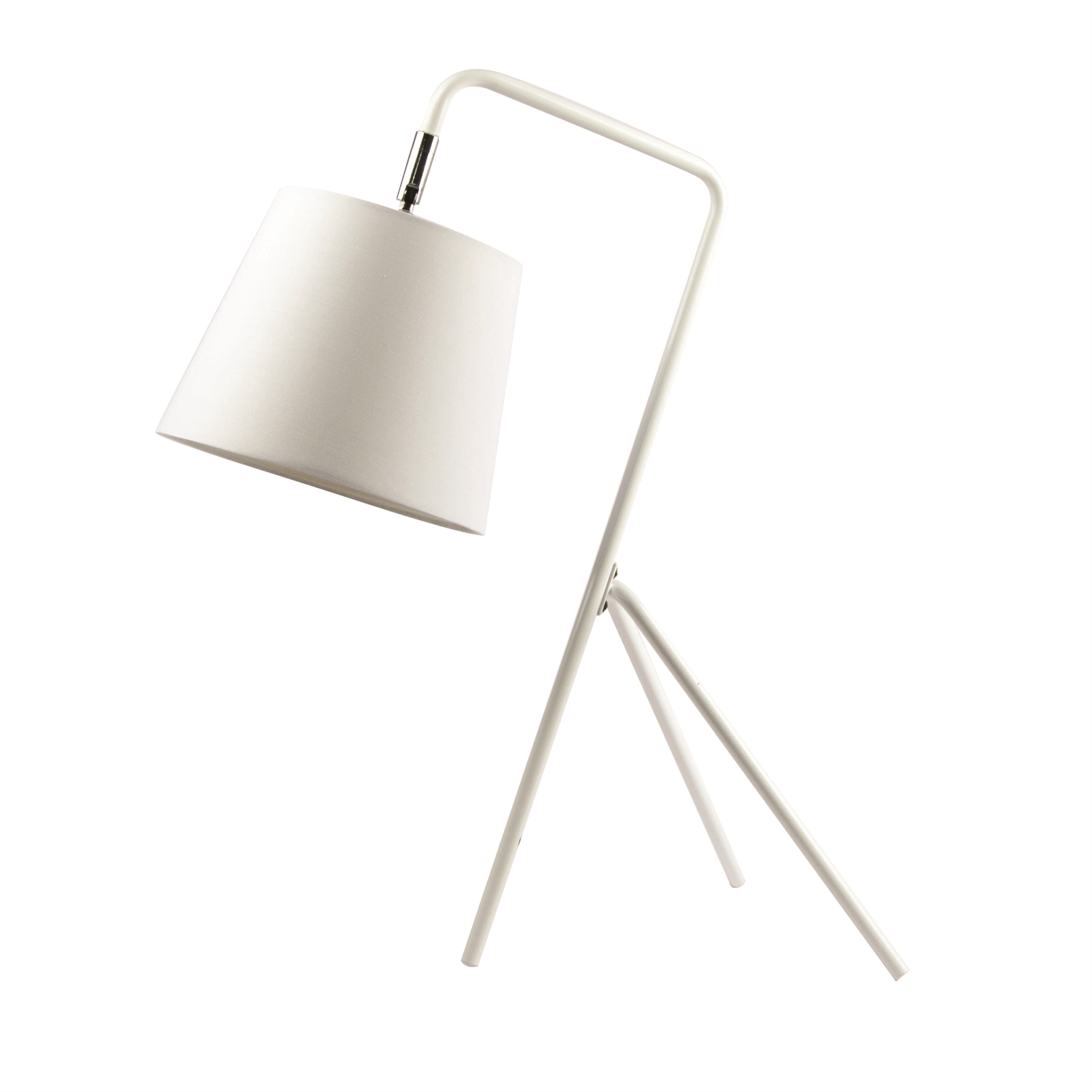 Home Design 45cm White Trio Table Lamp