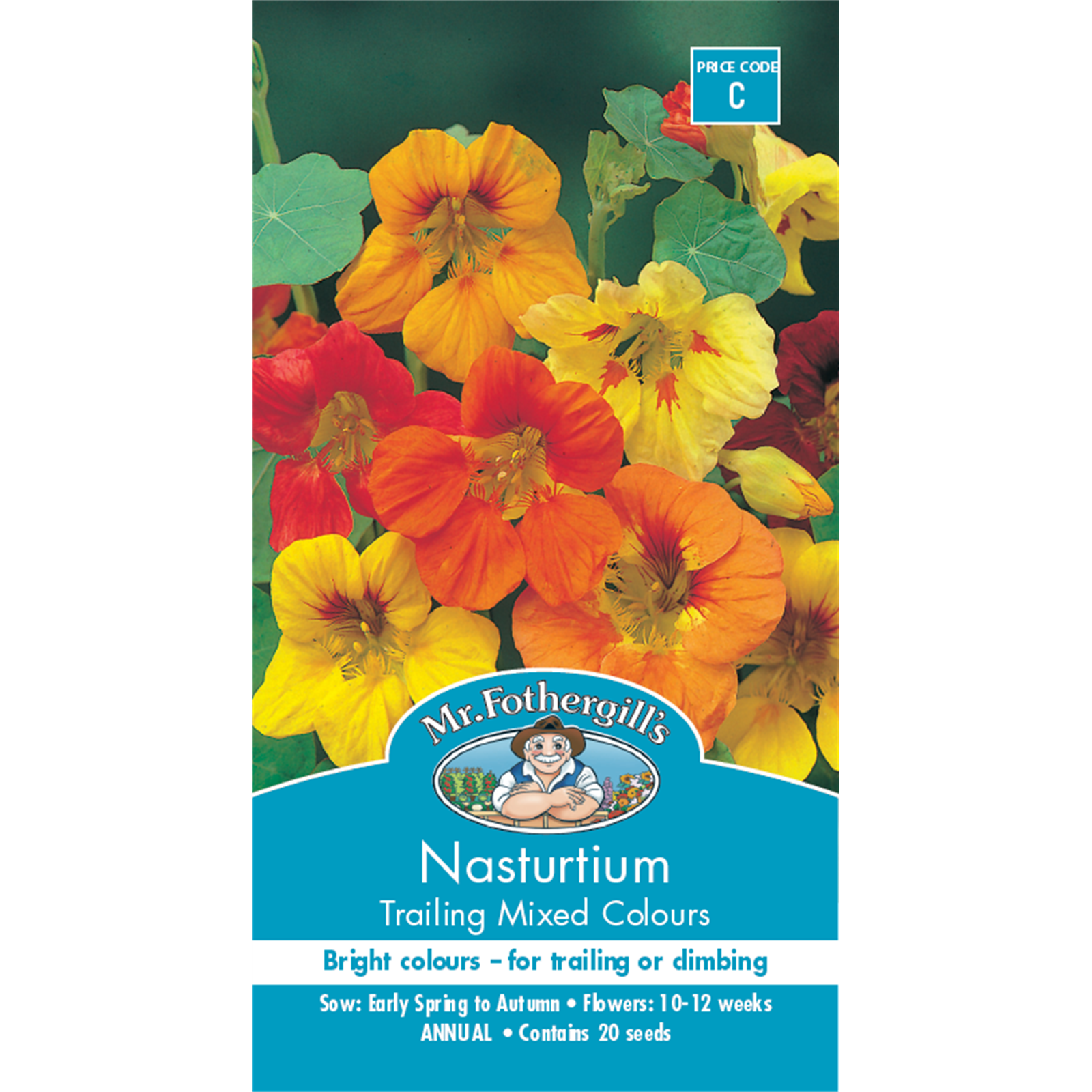 Mr Fothergill's Trailing Mix Nasturtium Flower Seeds