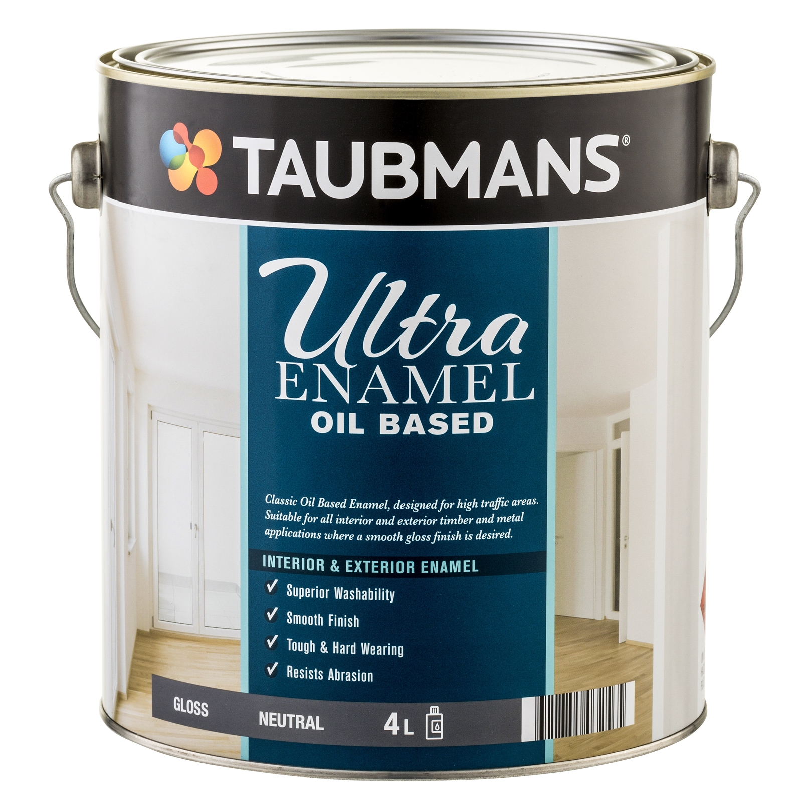 Taubmans Ultra Enamel 4L Neutral Gloss Oil Based Enamel