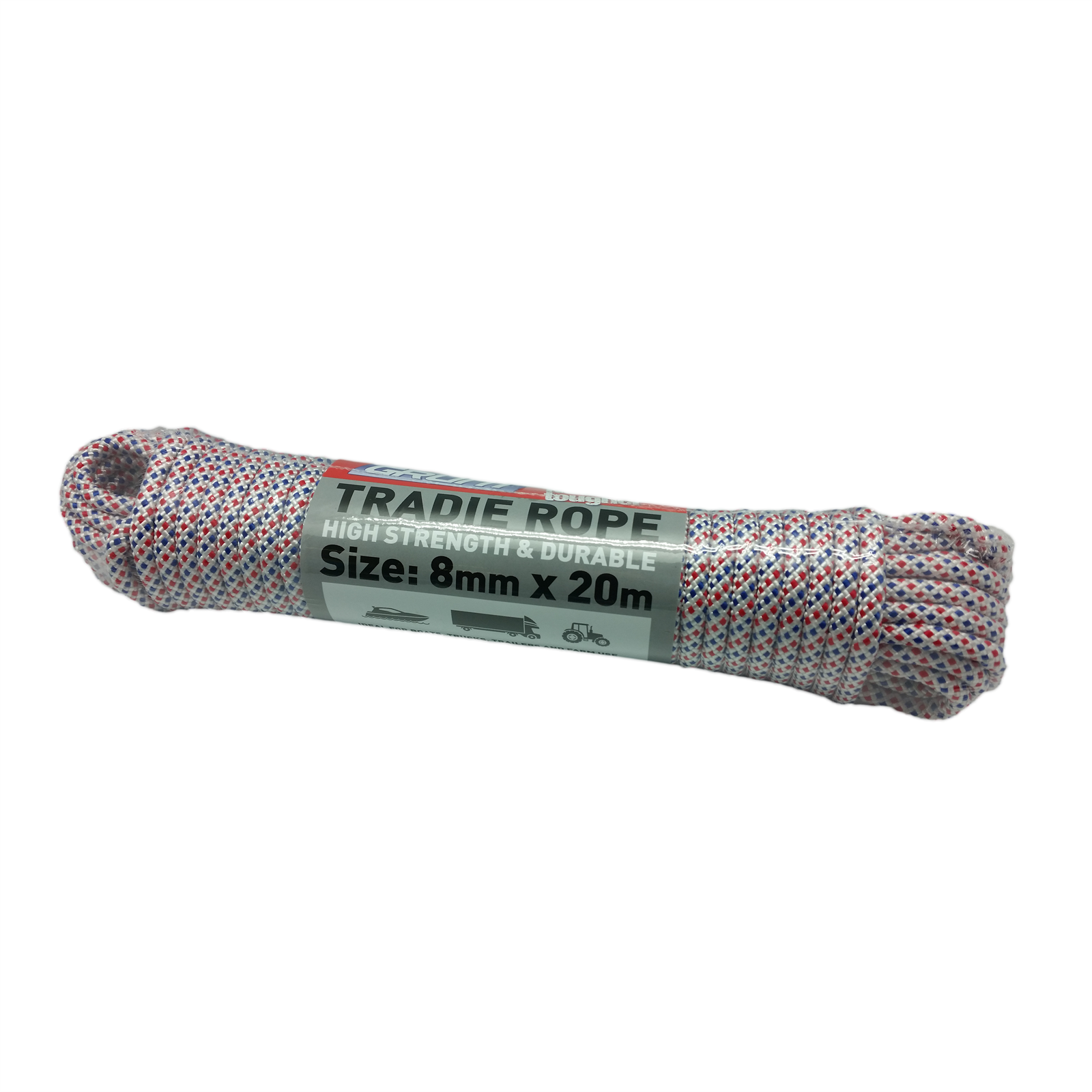 Grunt 8mm x 20m High Strength Tradies Rope