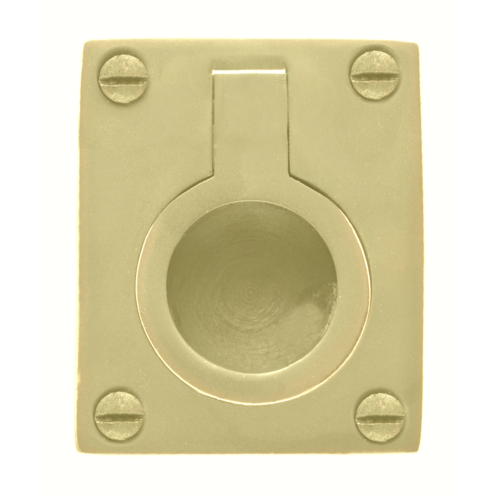Delf 40 x 33mm Polished Brass Flush Ring Pull Bunnings Warehouse