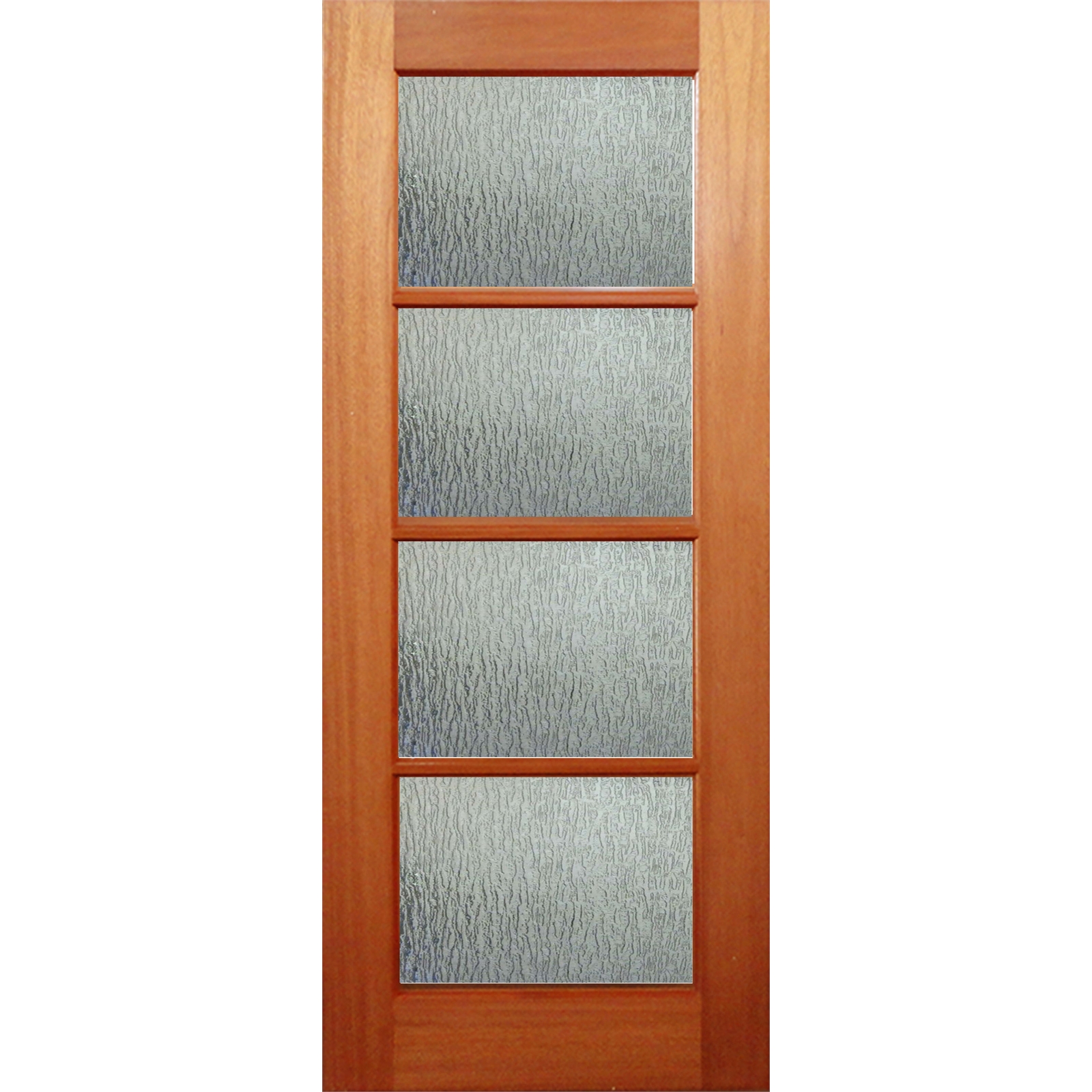 Woodcraft Doors 2040 x 820 x 40mm Lauren Rain Safety Glass Entrance Door