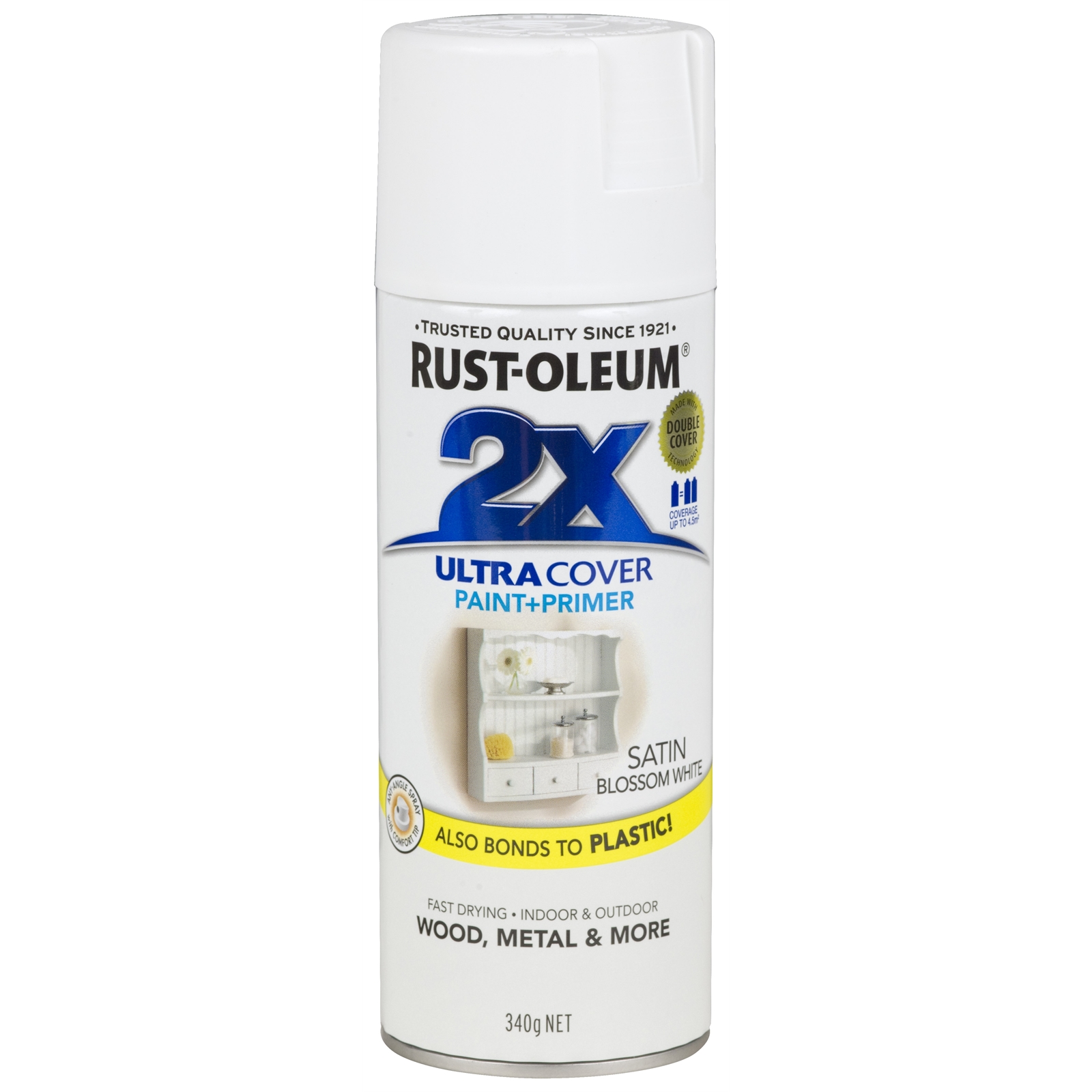 Rust-Oleum 340g Ultra Cover 2X Satin Blossom White Spray Paint