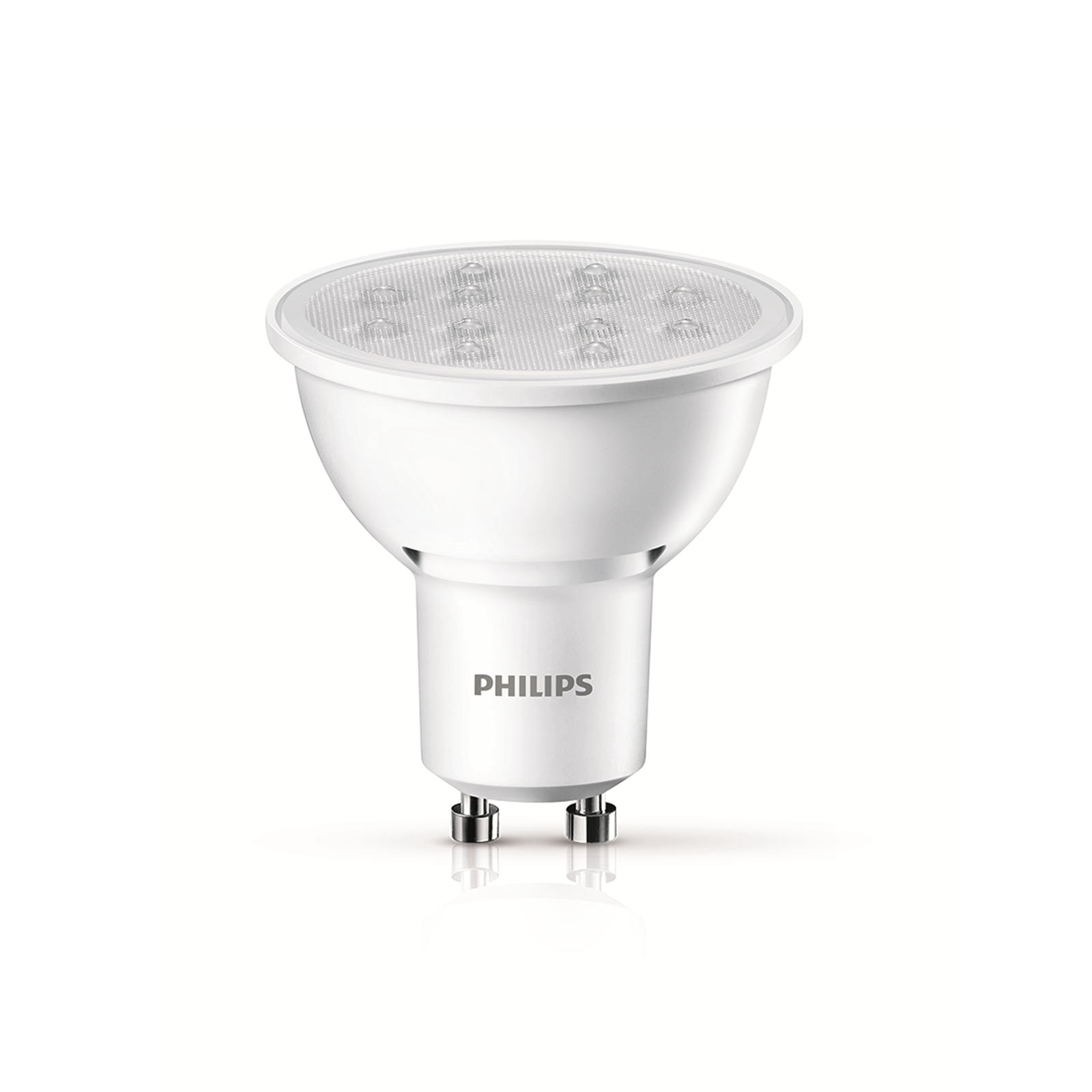 Philips 5W GU10 Warm White LED Globe - 2 Pack