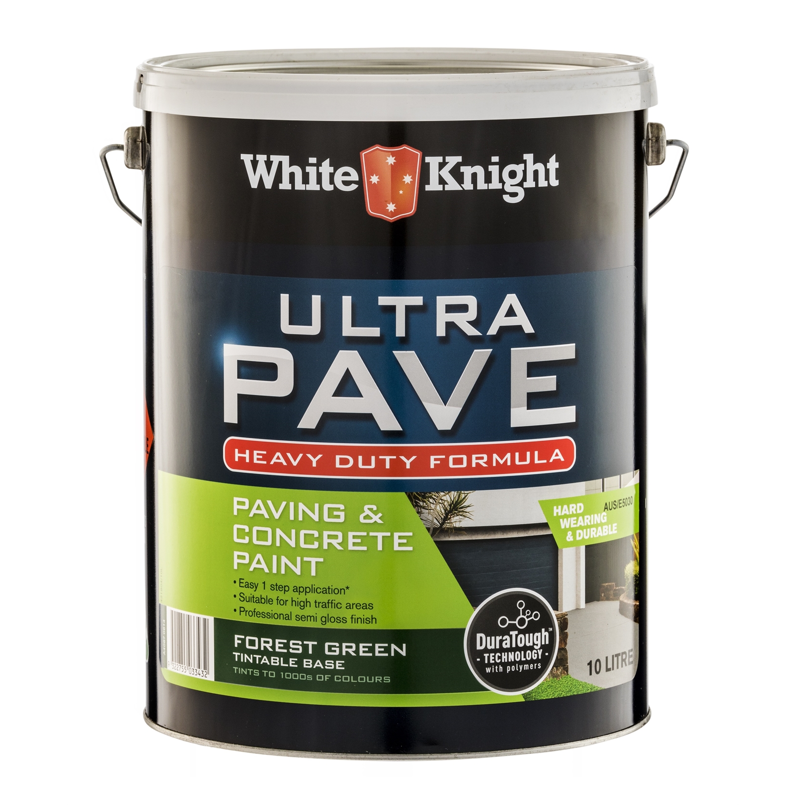 White Knight Ultra Pave 10L Forest Green Heavy Duty Paving Paint