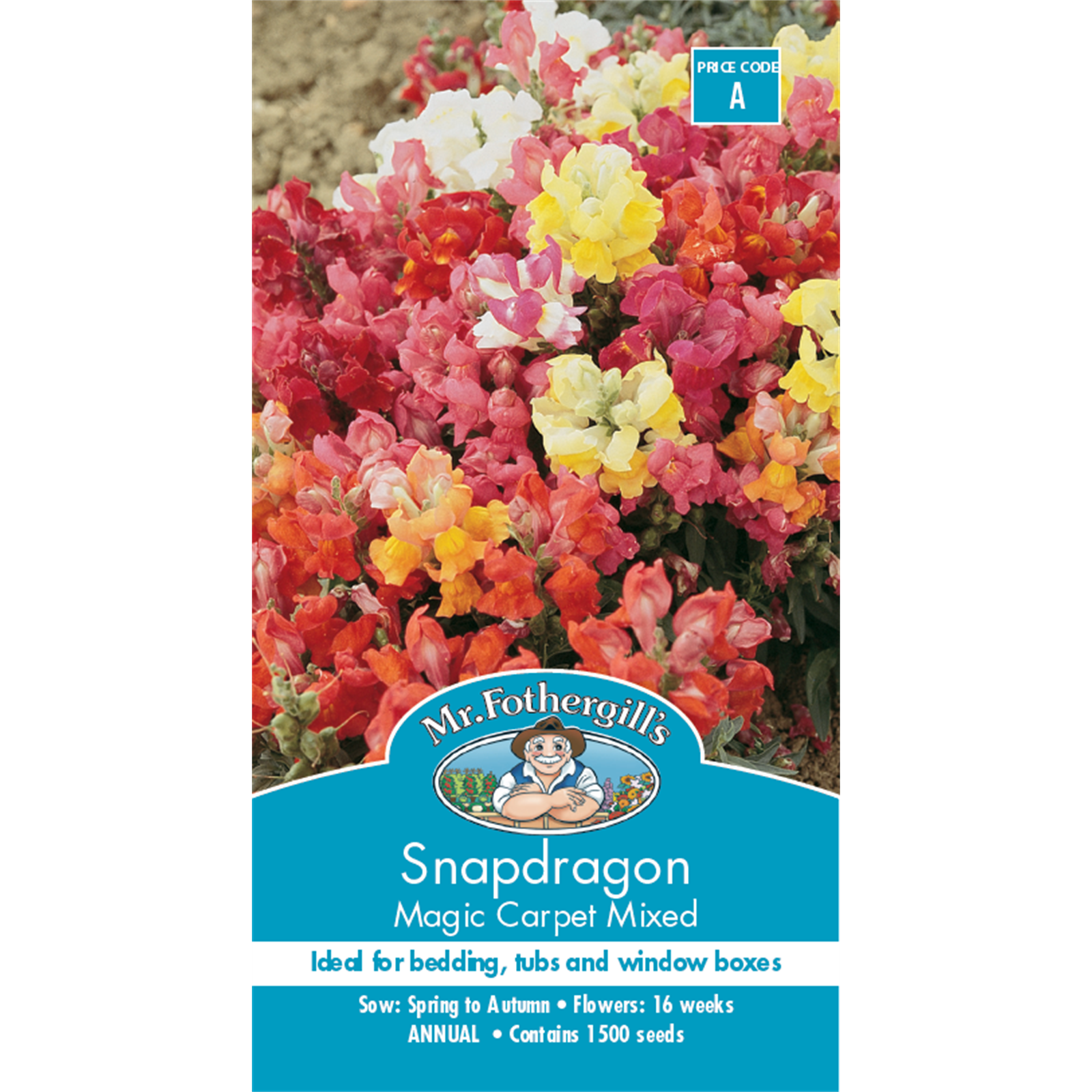 Mr Fothergill's Snapdragon Magic Carpet Flower Seeds