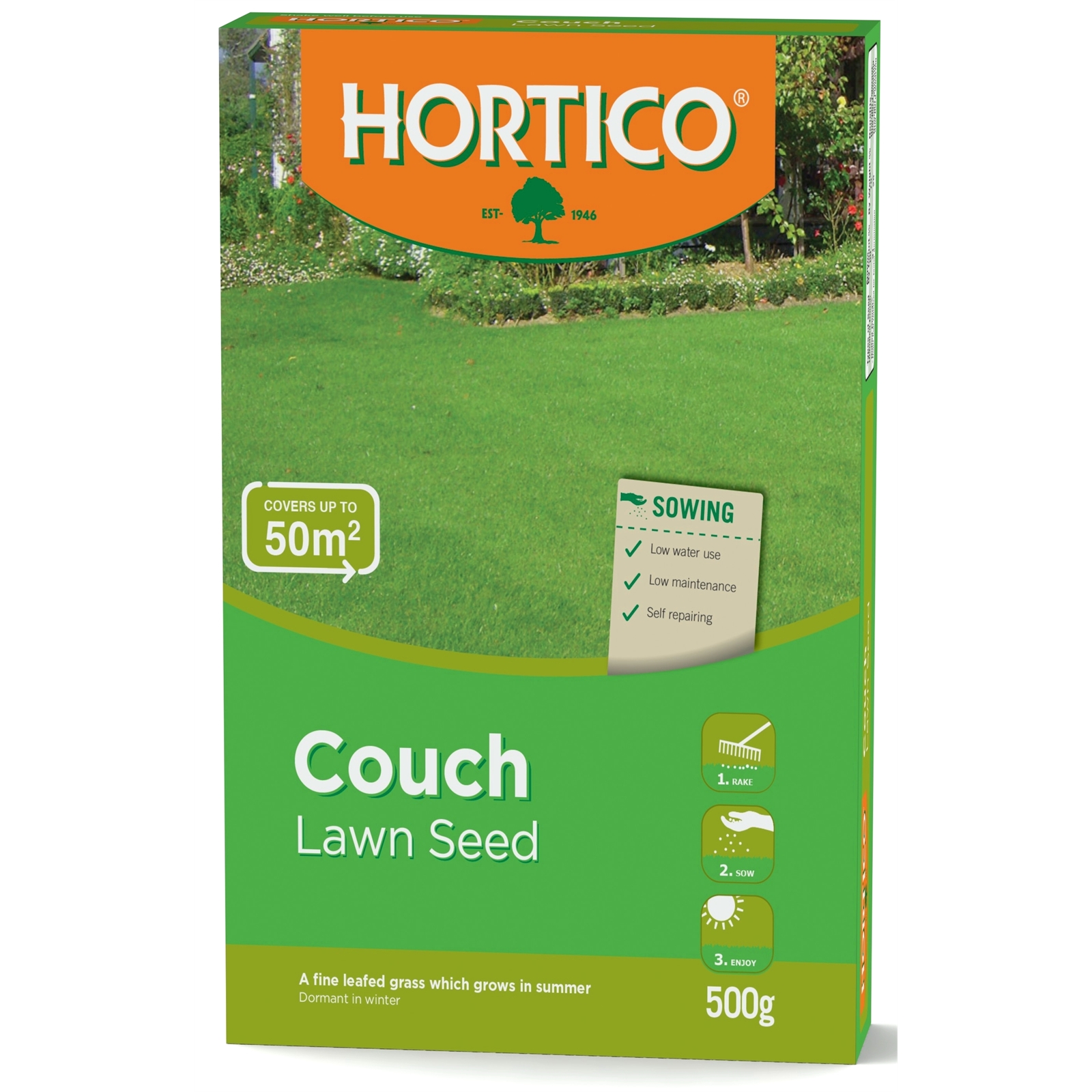 Hortico 500g Couch Lawn Seed