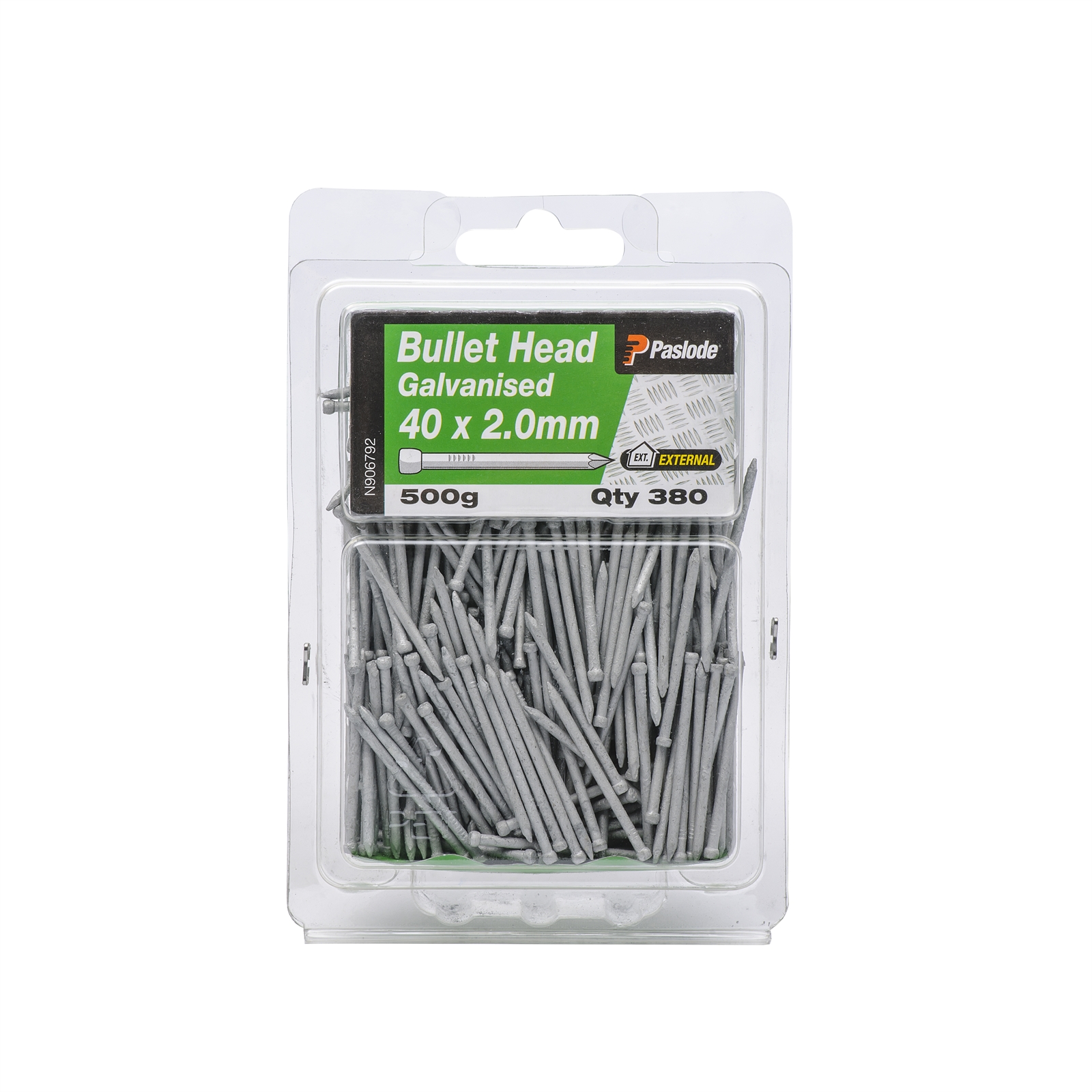 Paslode 40 x 2.0mm 500g Galvanised Bullet Head Nails - 380 Pack