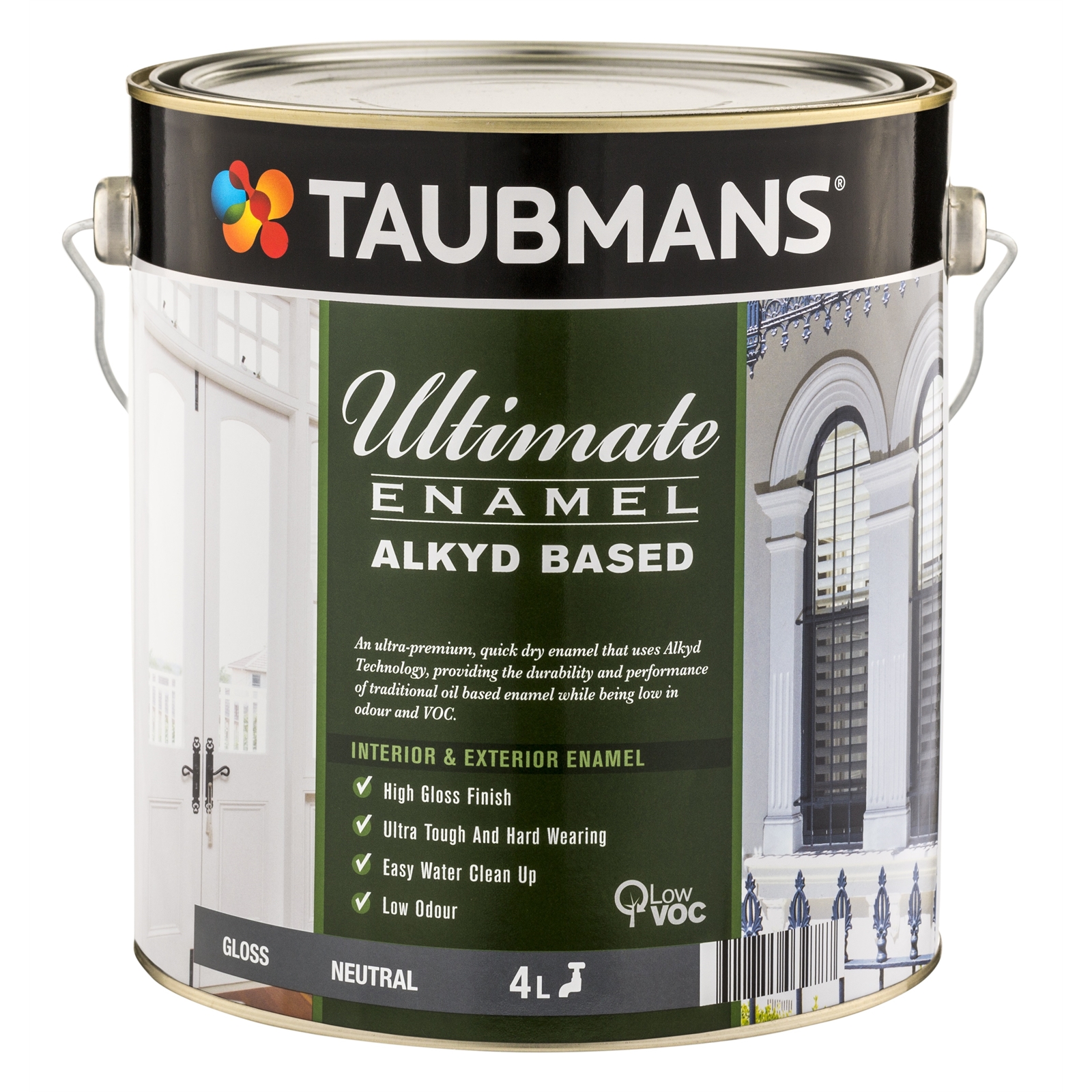 Taubmans Ultimate Enamel 4L Neutral Gloss Alkyd Based Enamel