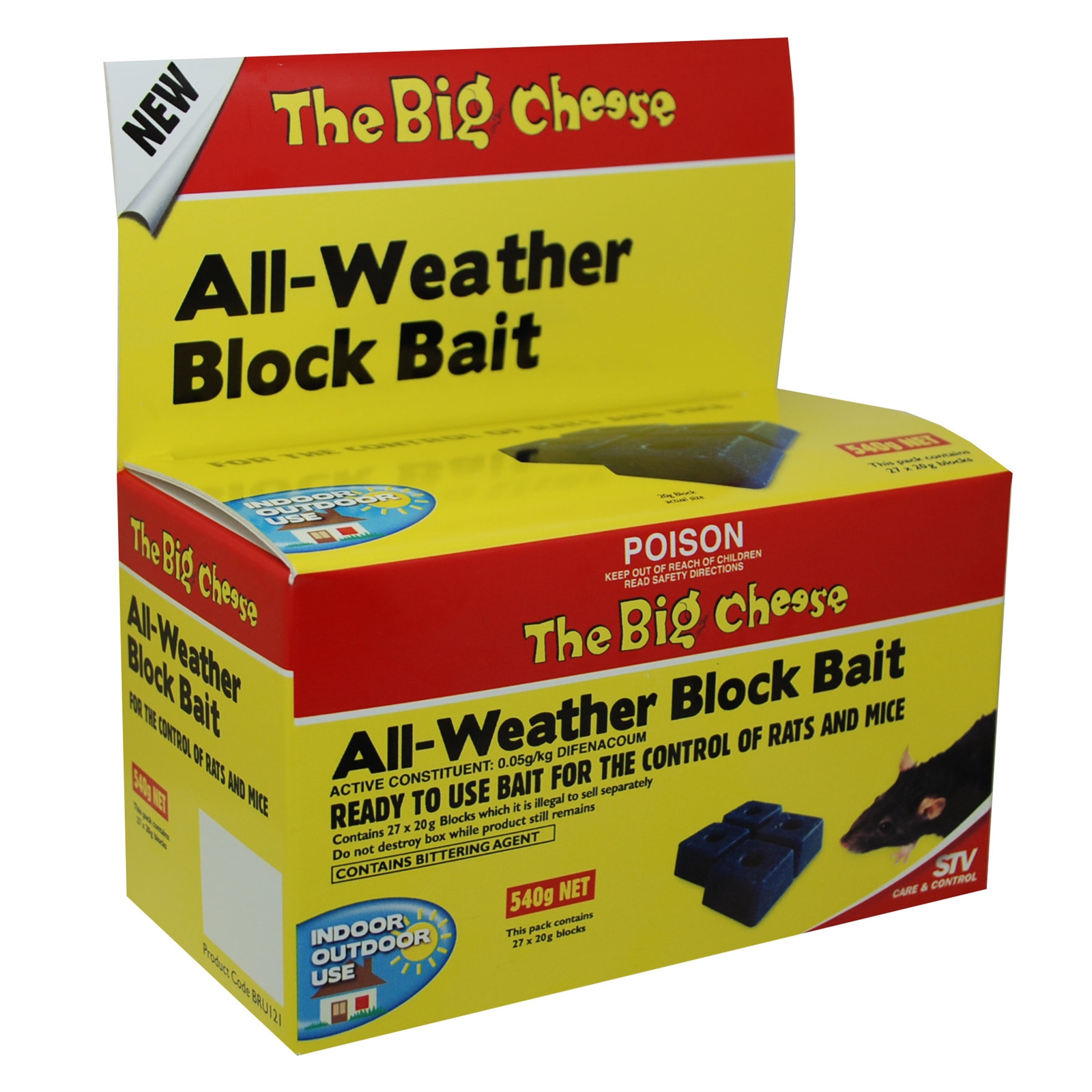 The Big Cheese 540g All Weather Block Bait