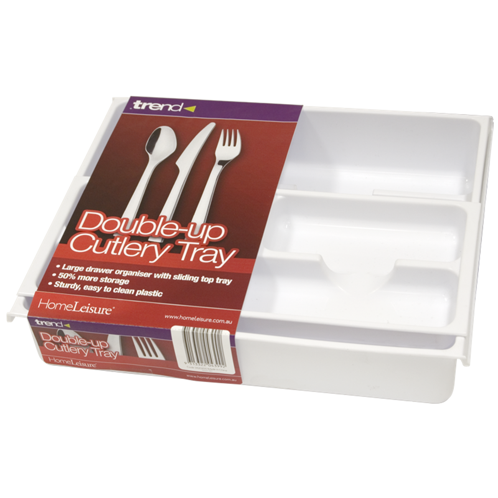 HomeLeisure Trend DoubleUp Cutlery Tray Bunnings Warehouse