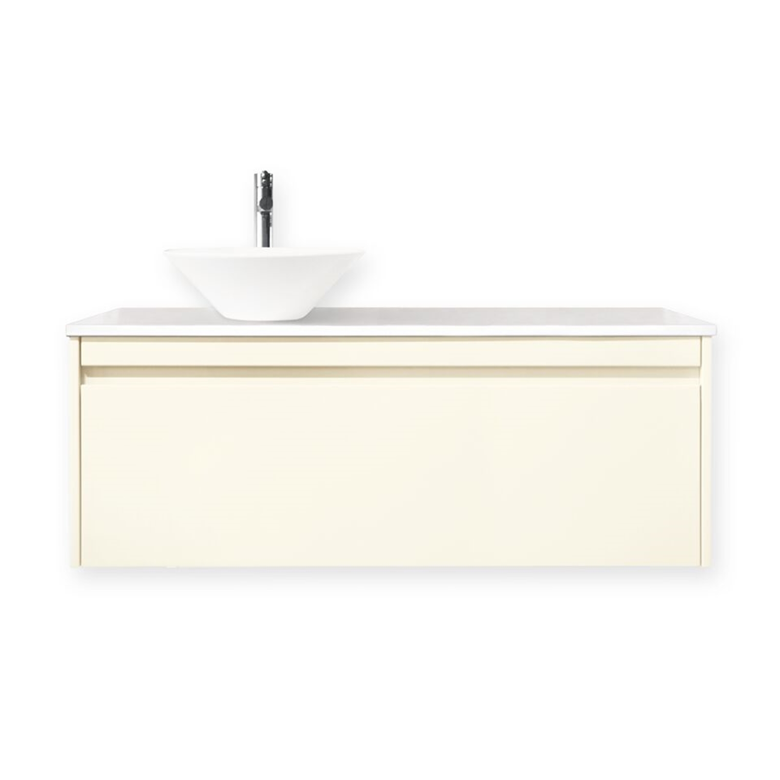 Forme 1200mm Whitestone / Antique White Quay Bell Wall Hung Vanity