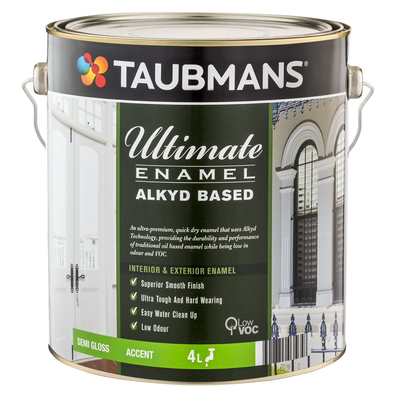 Taubmans Ultimate Enamel 4L Accent Semi Gloss Alkyd Based Enamel