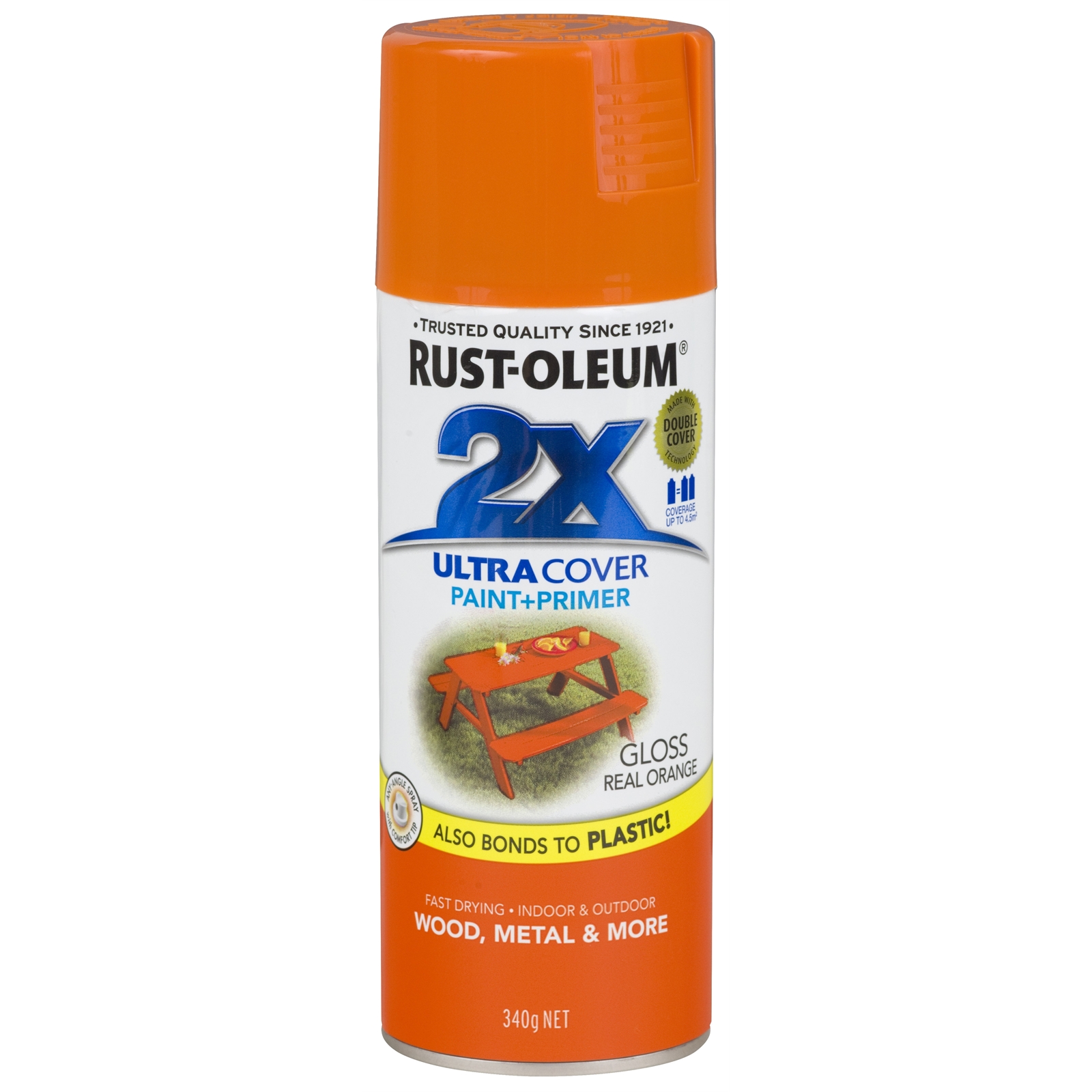 Rust-Oleum 340g Ultra Cover 2X Gloss Real Orange Spray Paint