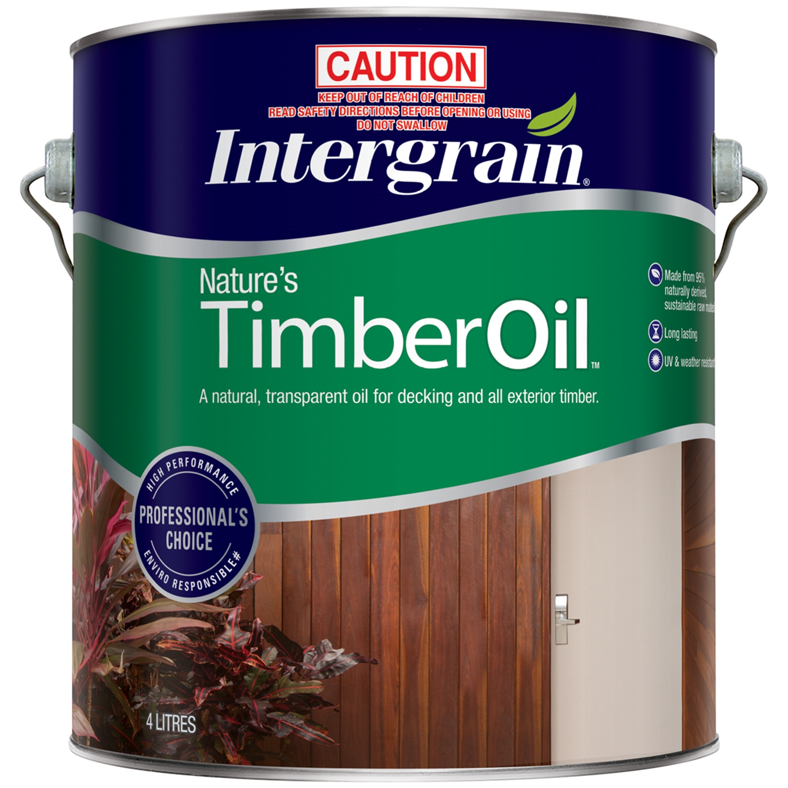 Intergrain 4L Jarrah Exterior Nature's Timber Oil