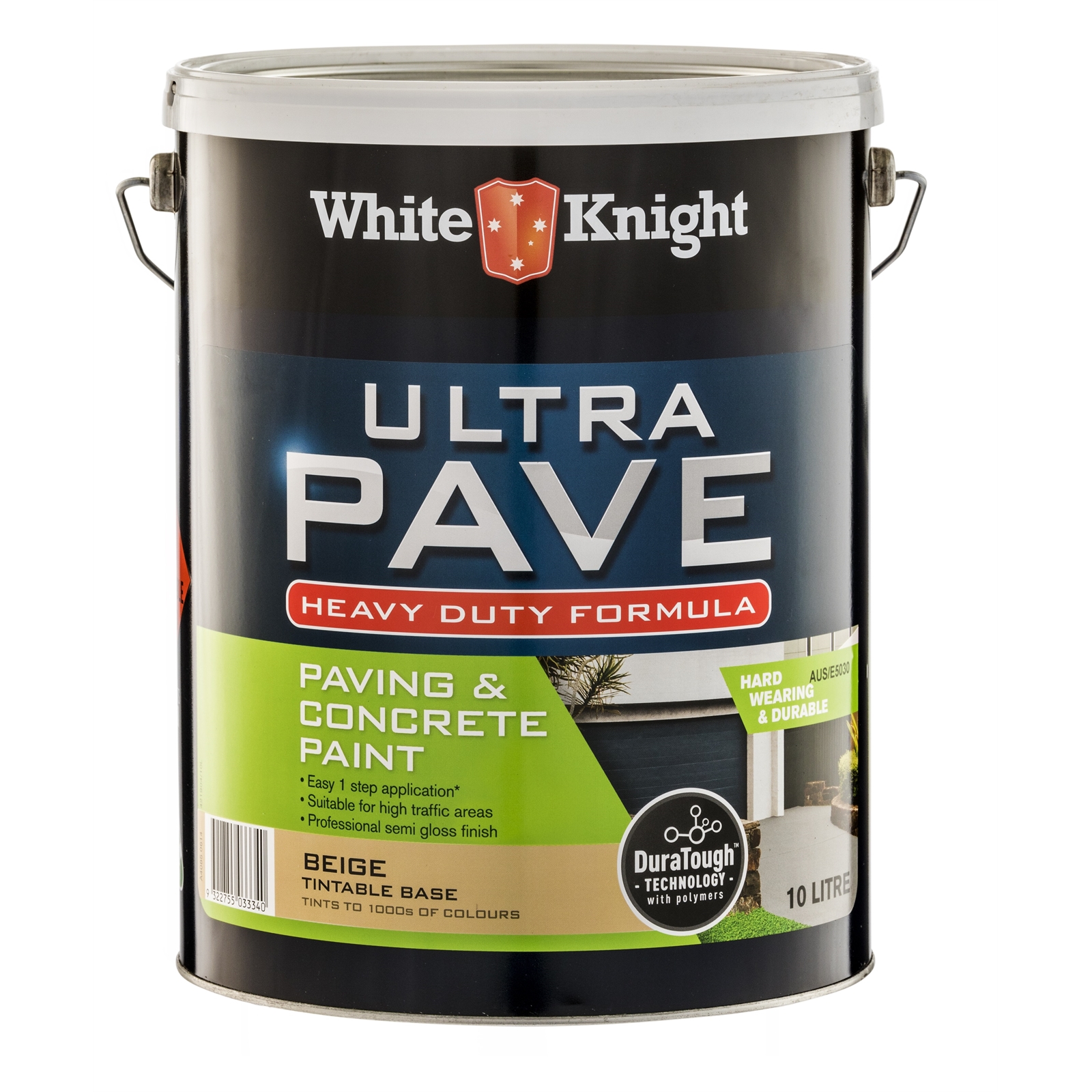 White Knight Ultra Pave 10L Beige Heavy Duty Paving Paint