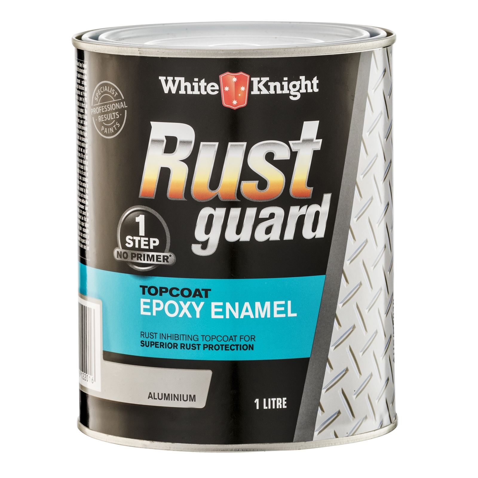 White Knight 1L Aluminium Rust Guard Epoxy Enamel Paint