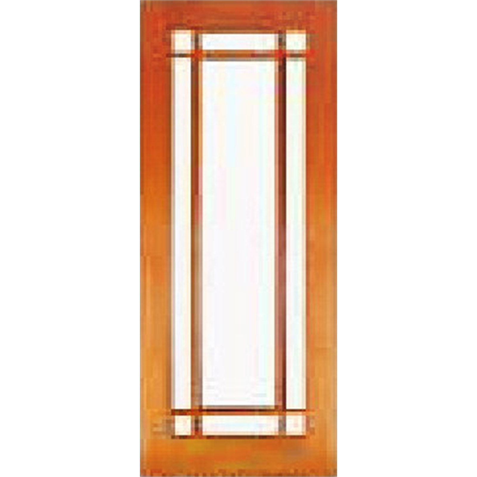 Woodcraft Doors 2040 x 820 x 40mm Federation Clear Safety Glass Entrance Door