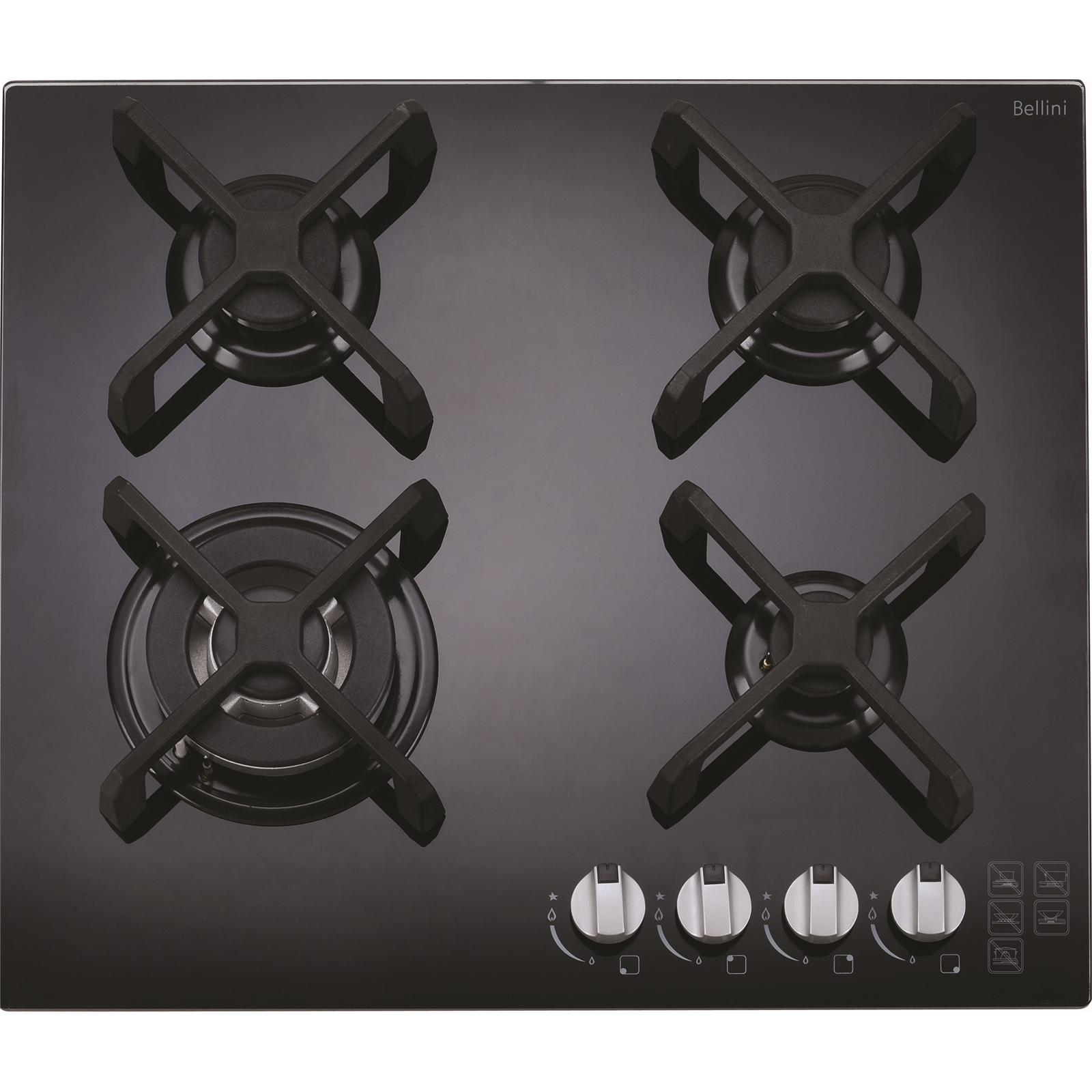 Bellini 60cm 4 Burner Designer Glass Cooktop Bunnings Warehouse