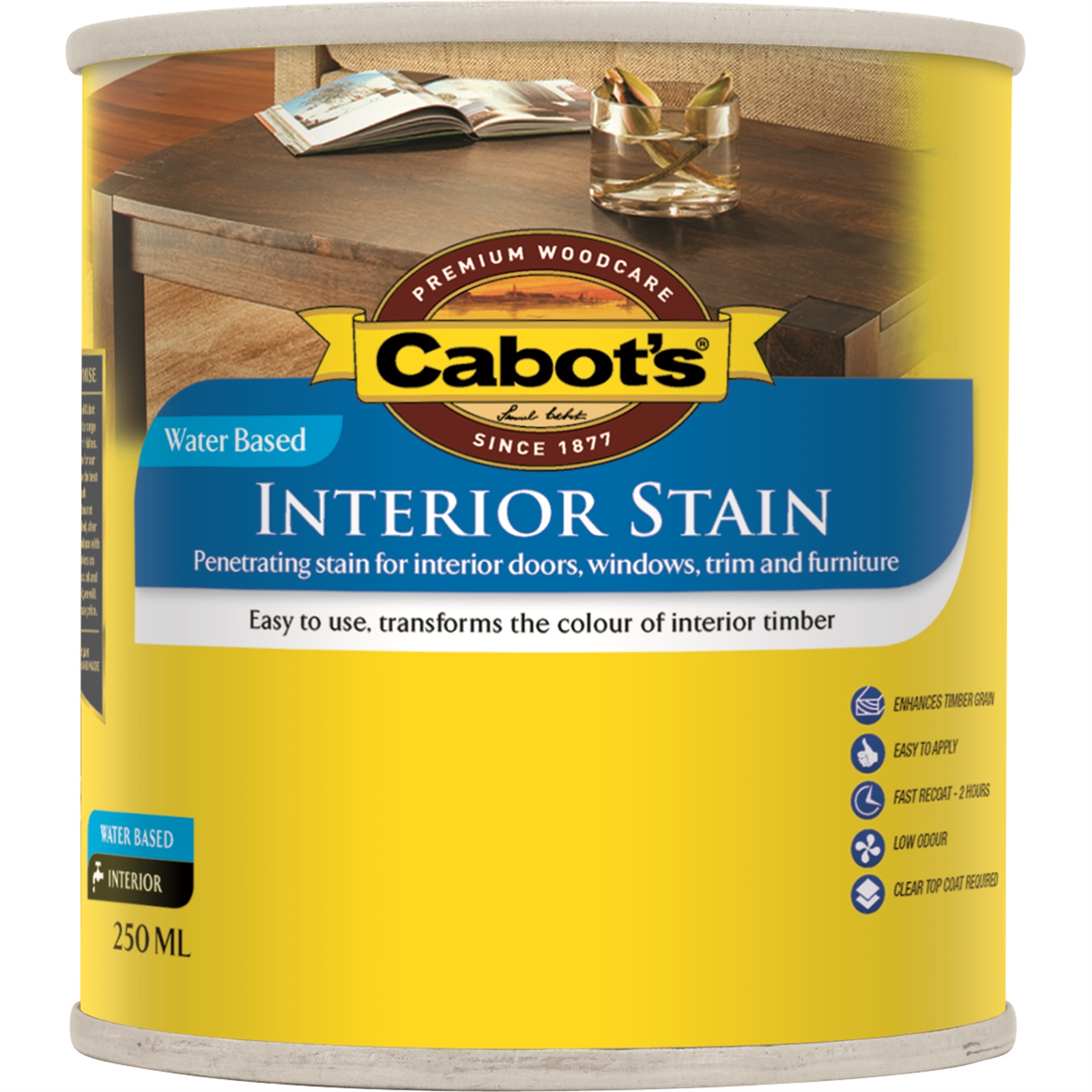 Cabot's 1L Walnut Water Based Interior Stain