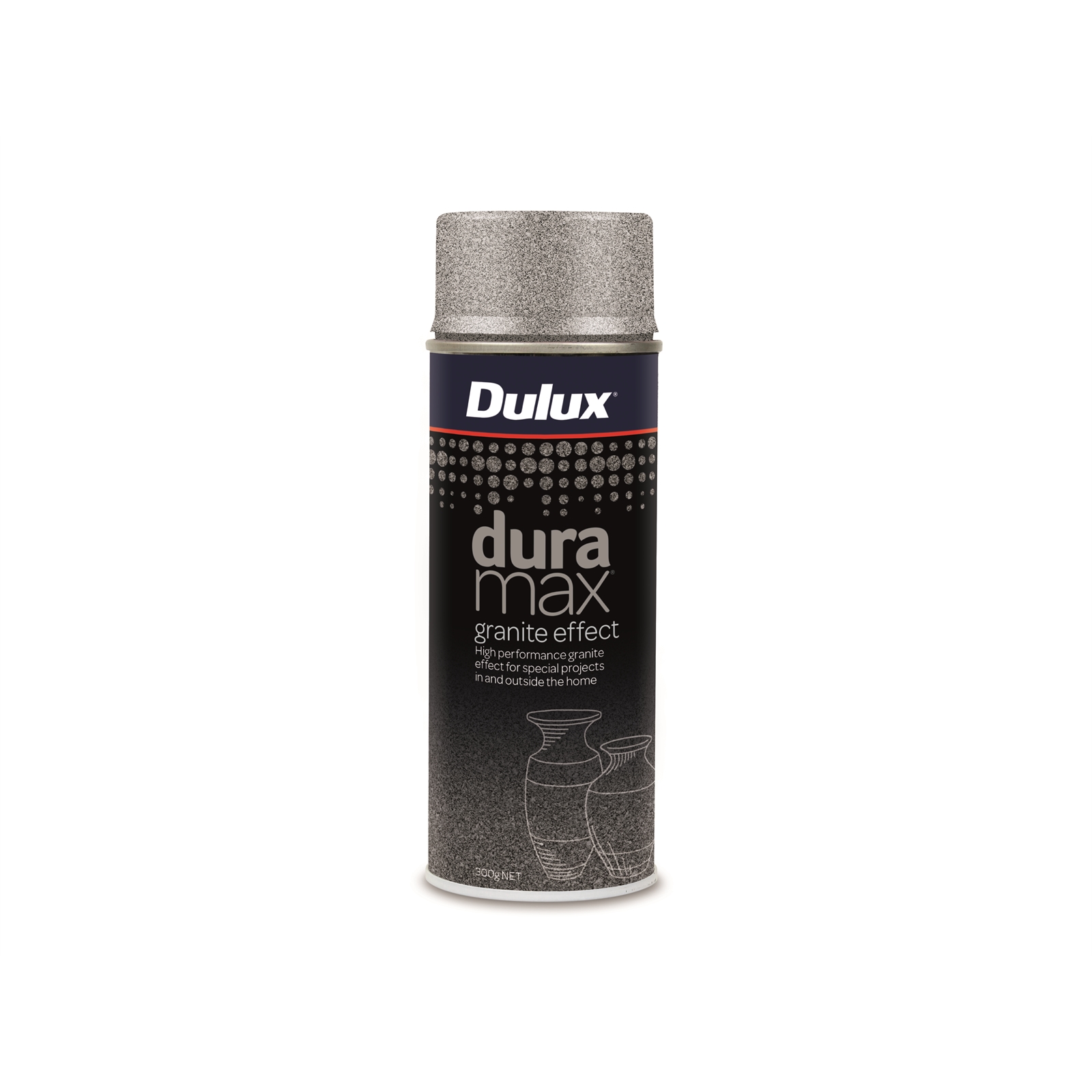 Dulux Duramax 300g Granite Effect Spray Paint Dark Grey