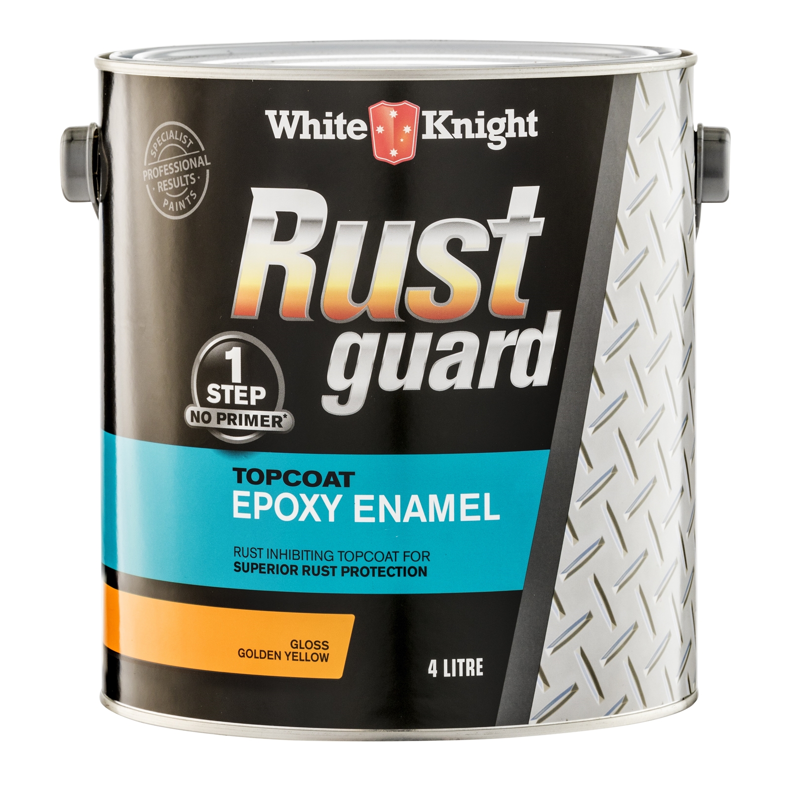 White Knight 4L Golden Yellow Rust Guard Epoxy Enamel Paint