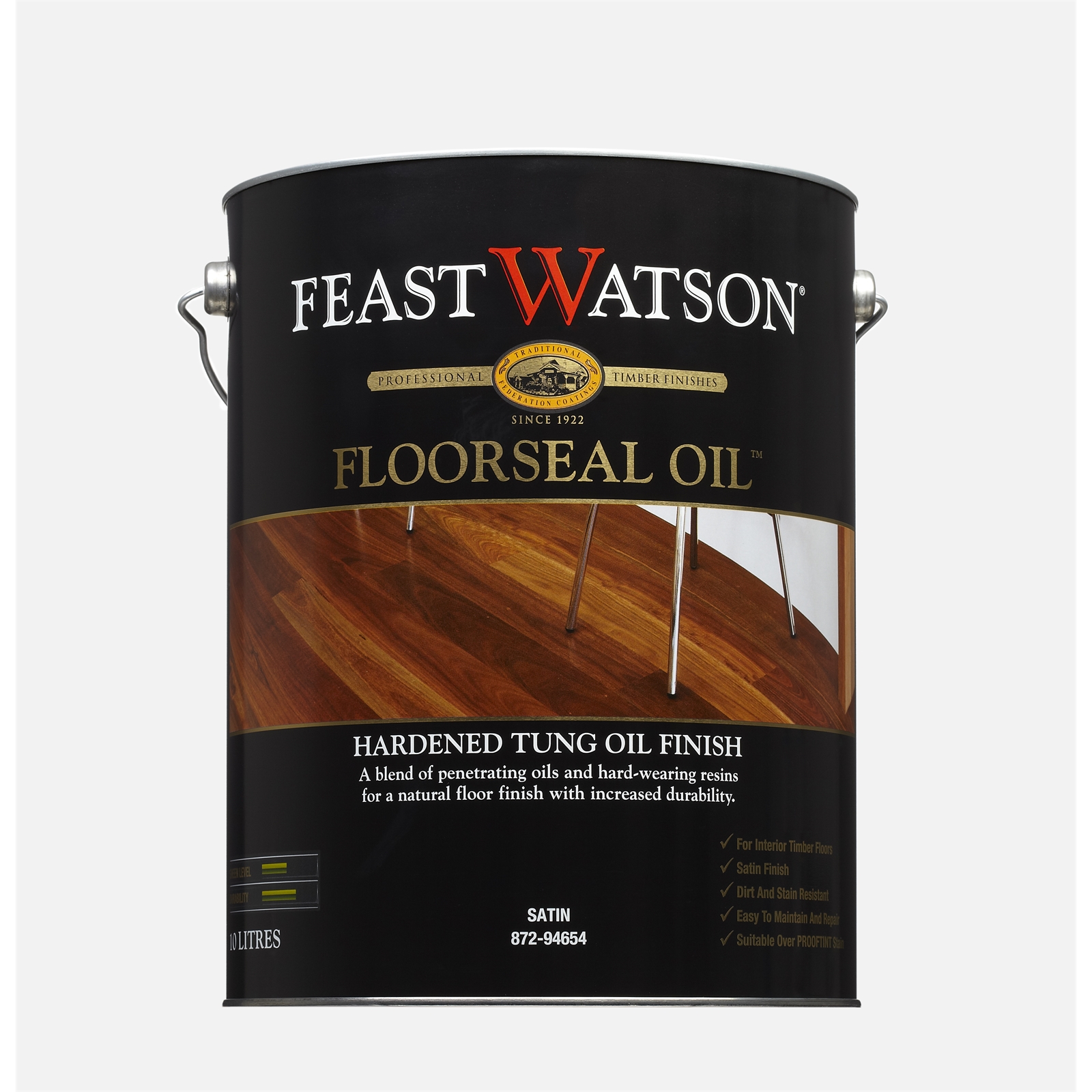 Feast Watson 10L Satin Floorseal Oil Feast Watson 10L Satin Floorseal Oil