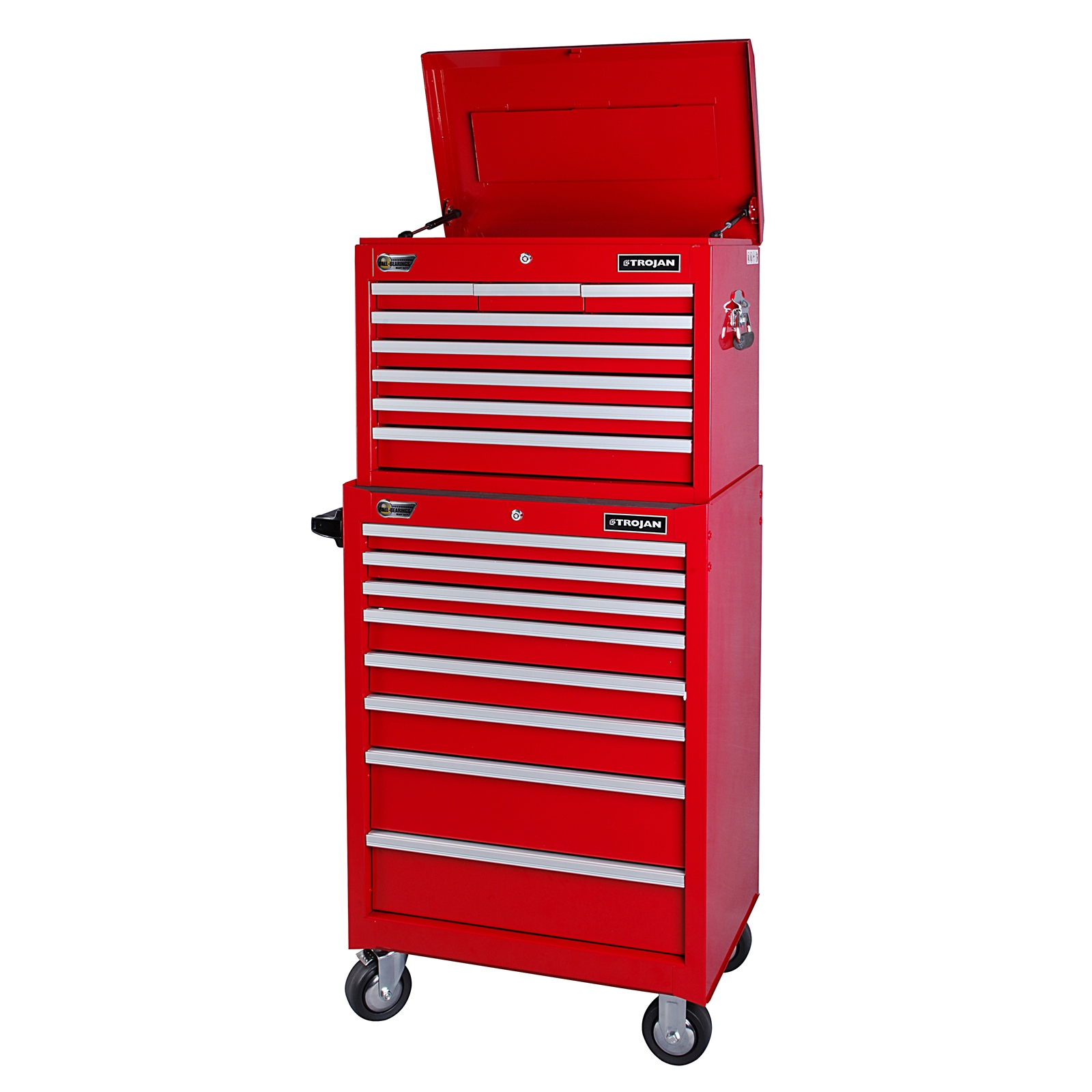 Trojan 680 x 460 x 1520mm 16 Drawer Tool Chest And Trolley at Bunnings