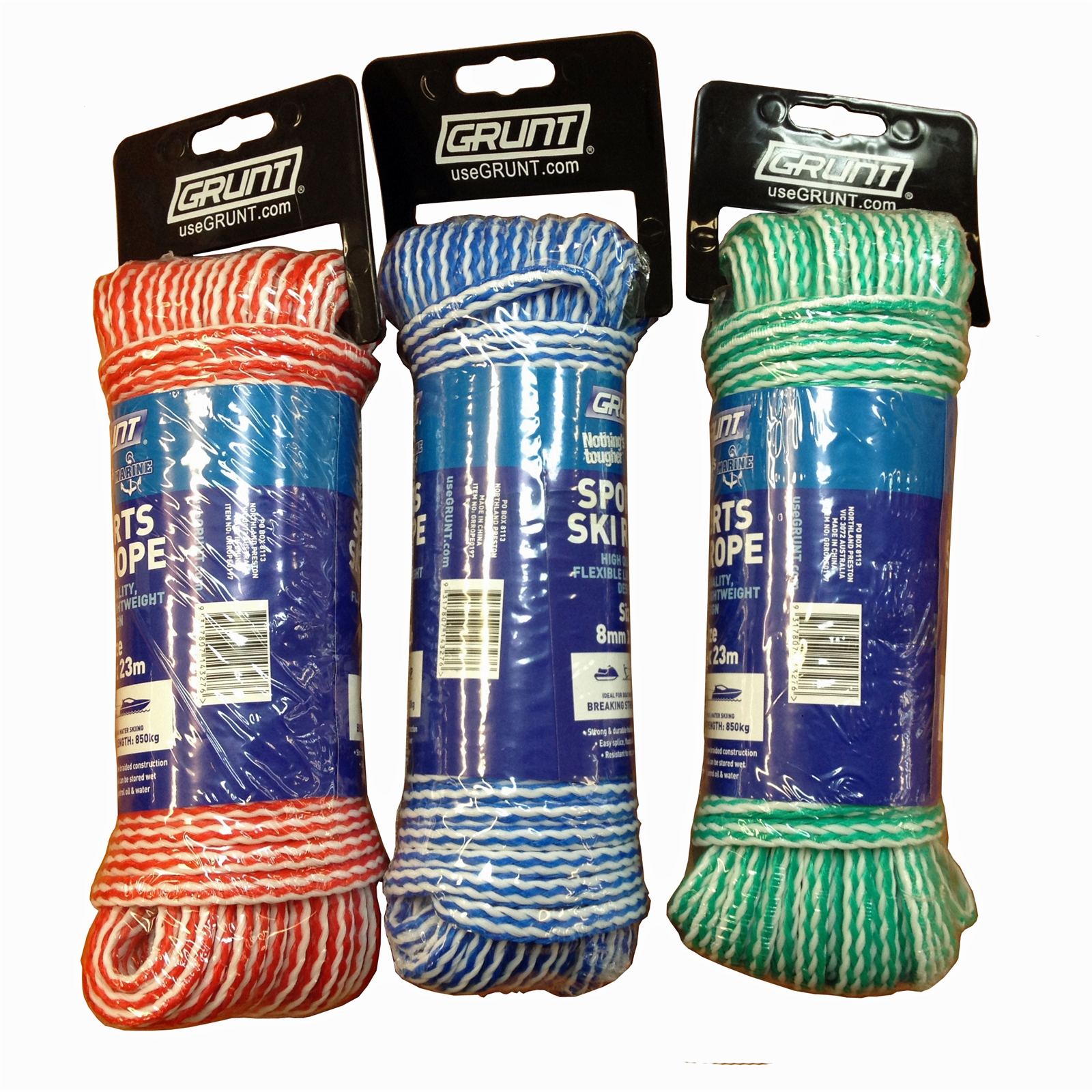 Grunt 8mm x 23m Blue And White Sports Ski Rope