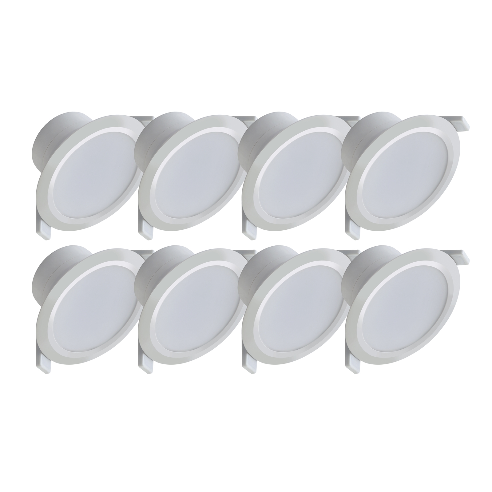 Deta 7W Warm White Dimmable LED Downlight - 8 Pack