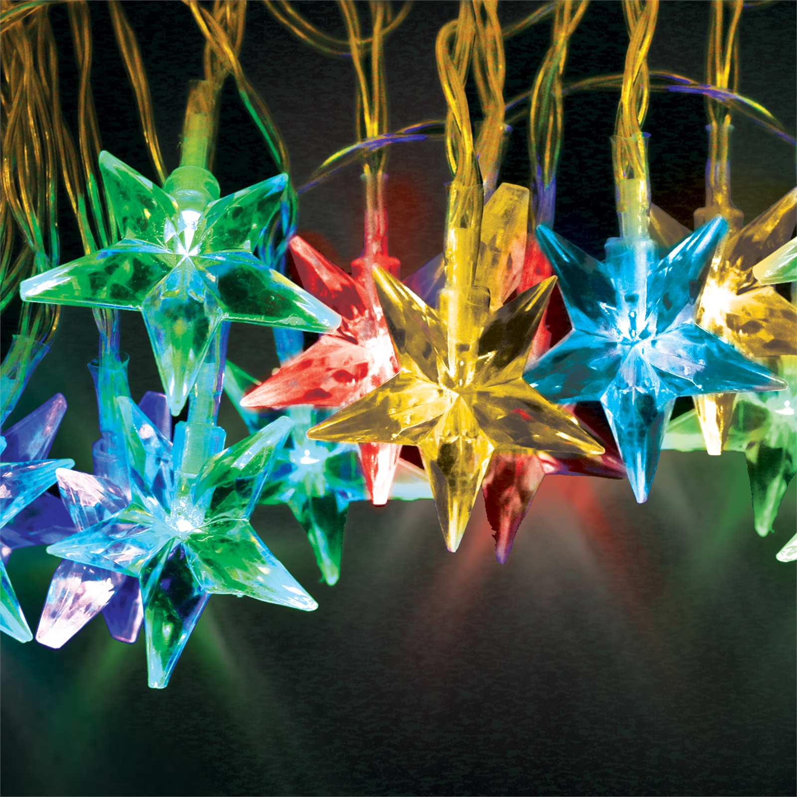 Lytworx 40 LED Multicolour Solar Star String Lights