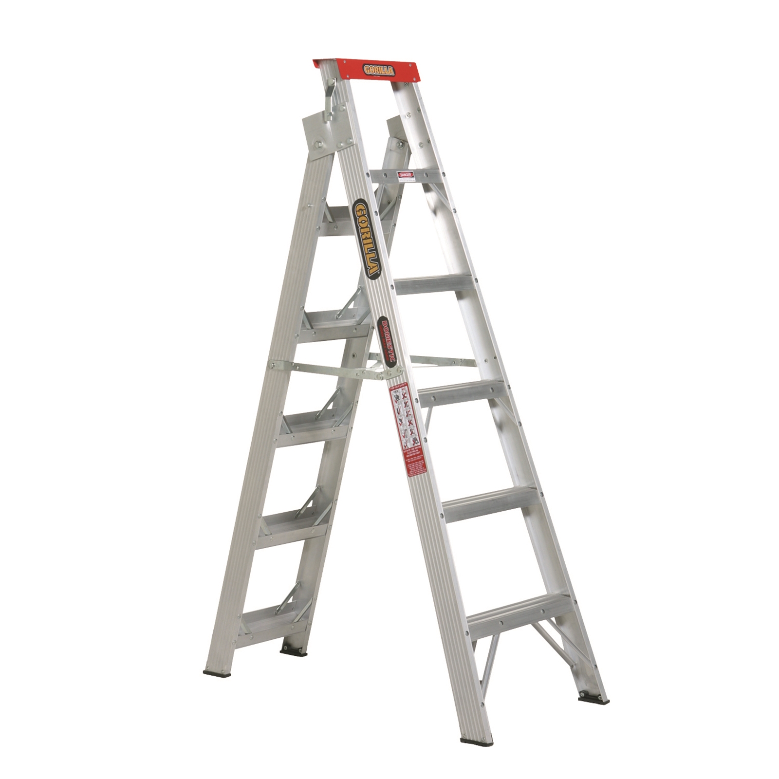 Gorilla 1.8m-3.2m 120kg Aluminium Dual Purpose Ladder