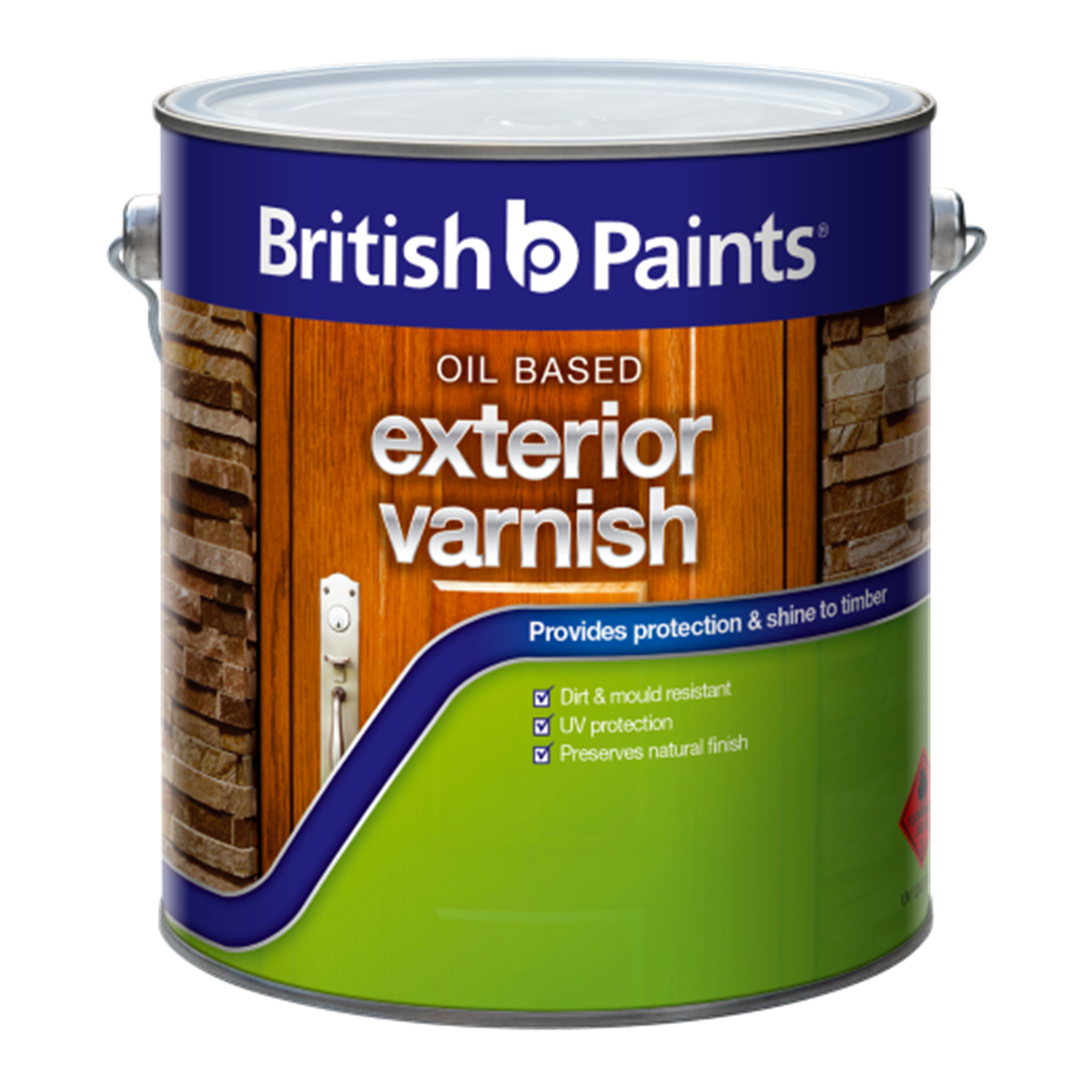 British Paints 1L Exterior Clear Satin Varnish