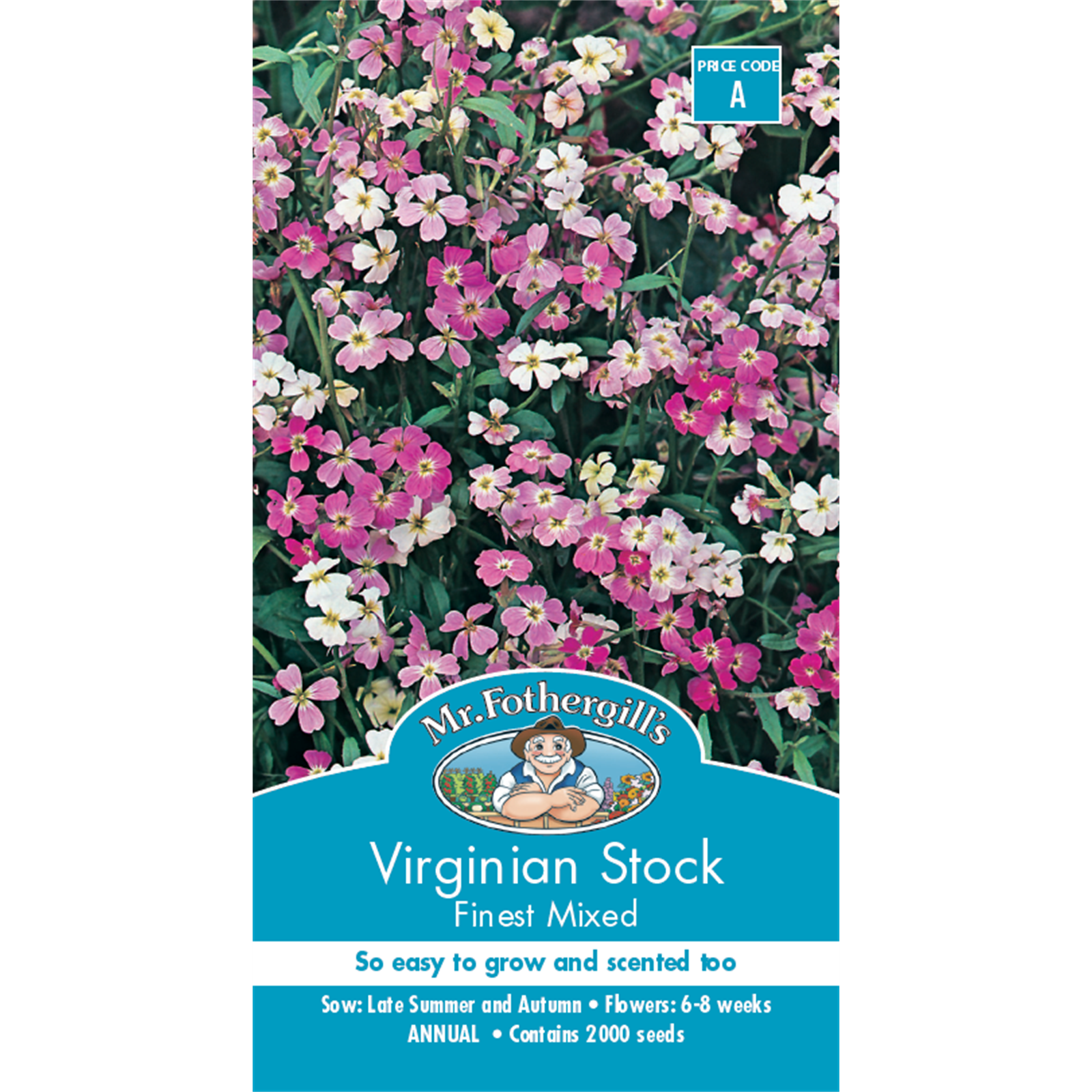 Mr Fothergill's Virginian Stock Finest Mixed Flower Seeds