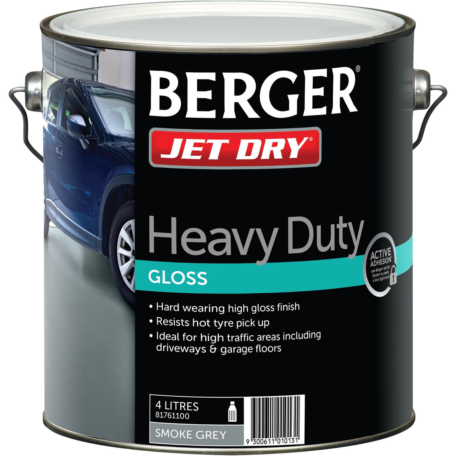 Berger Jet Dry 4L Heavy Duty Smoke Grey Gloss Paving Paint