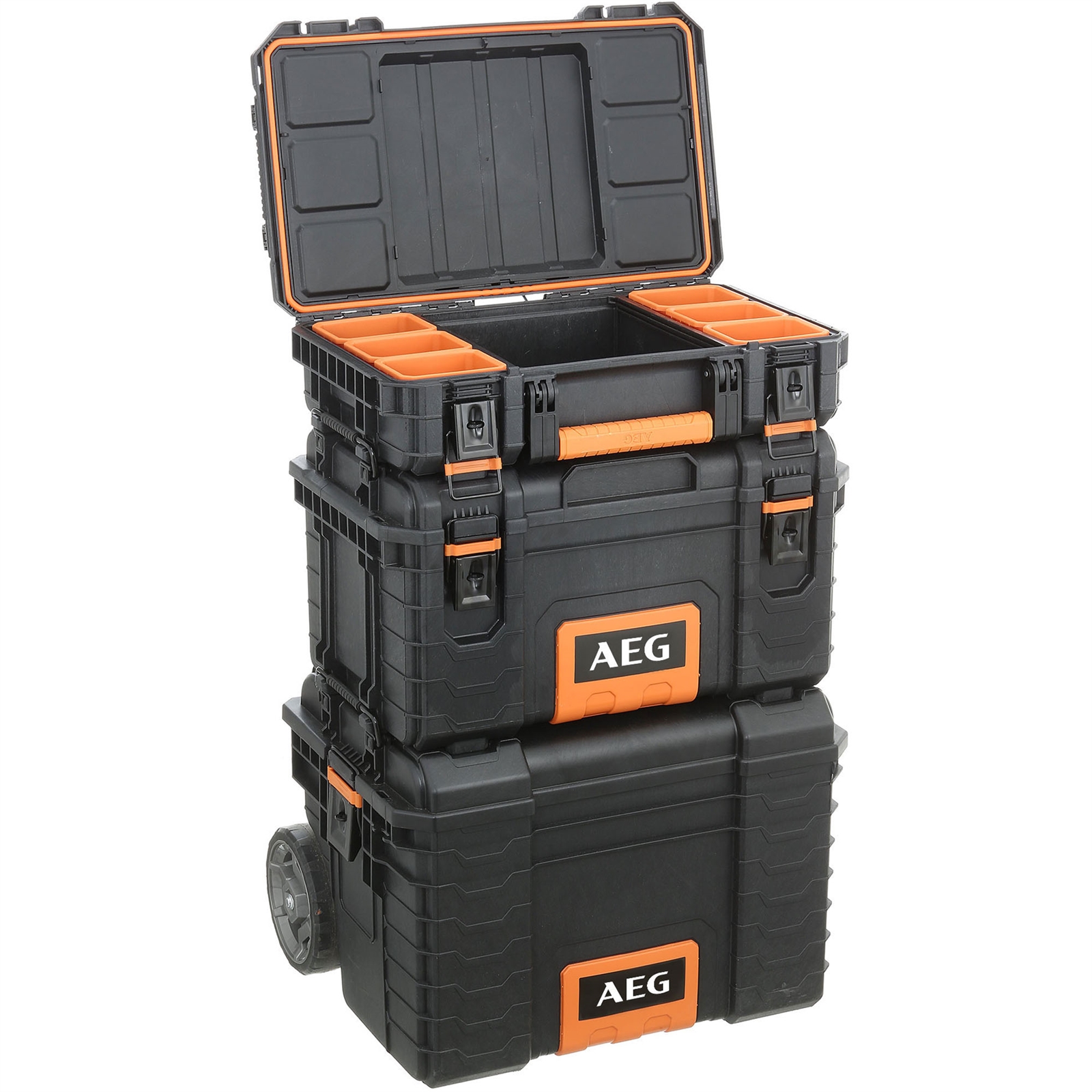 AEG Quickstack 3 Piece Modular Storage Kit Bunnings Warehouse
