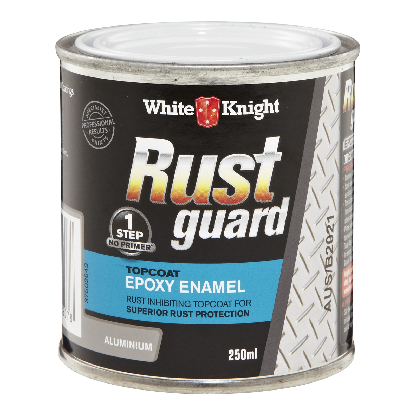 White Knight Rustguard 250ml Aluminium Epoxy Enamel Paint
