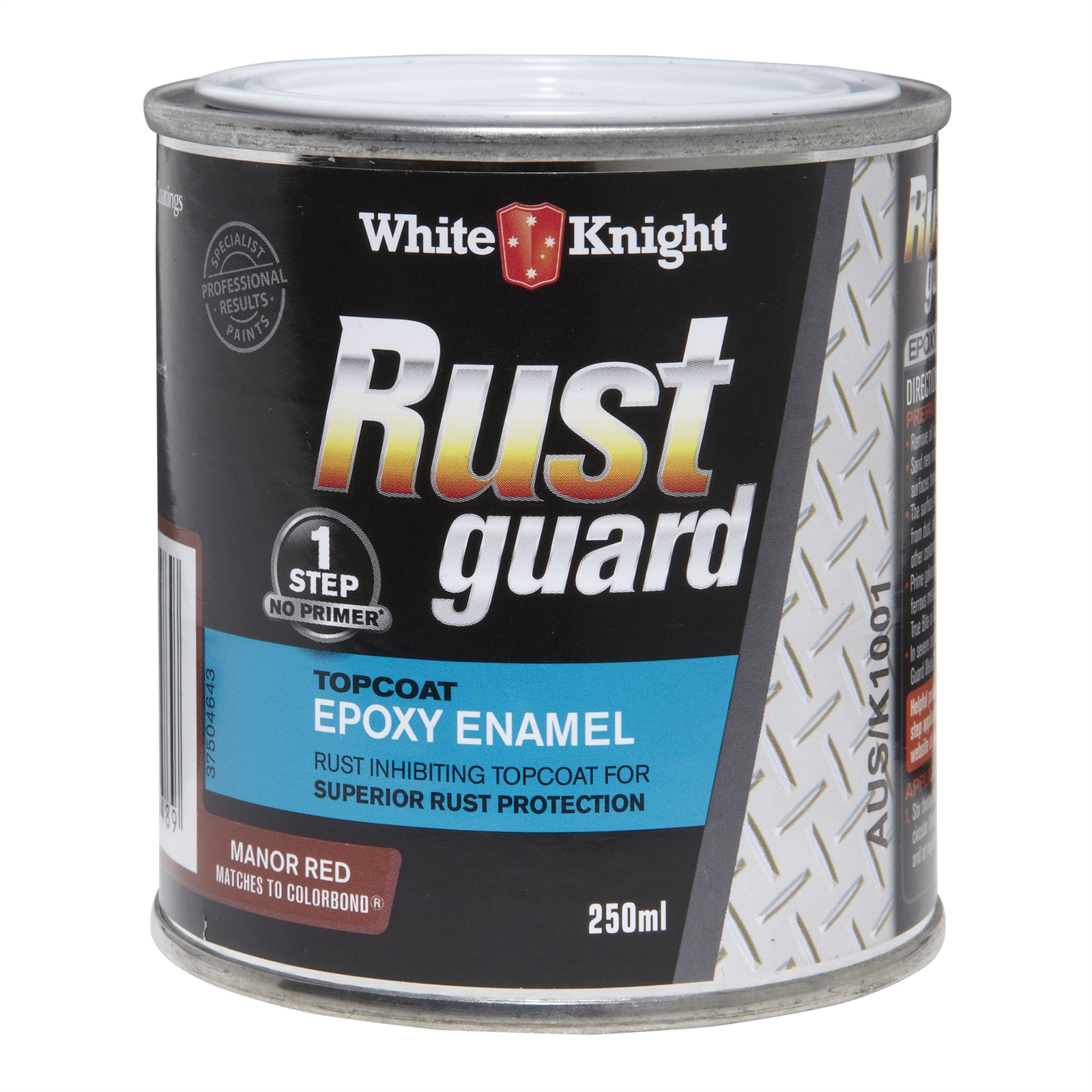 White Knight Rust Guard 250ml Manor Red Epoxy Enamel Paint
